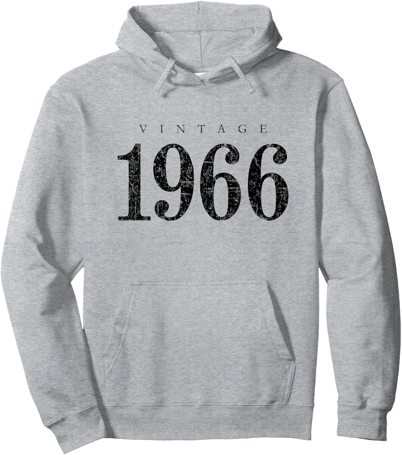 Vintage 1966 (Antique Black) 59 Birthday Gift Hoodie - Hoodie | Ash
