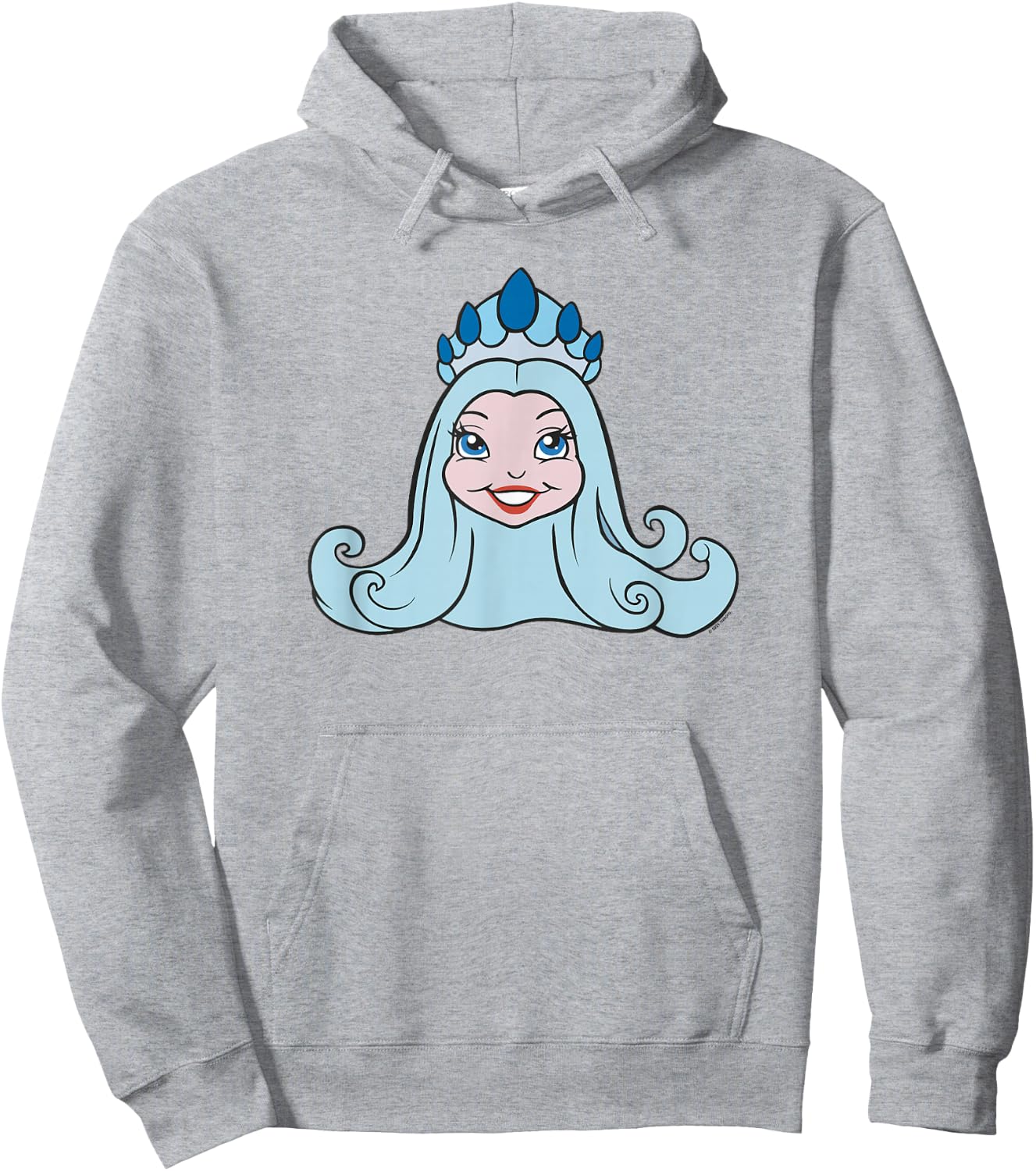 Candy Land Classic Retro Queen Frostine Big Face Hoodie - Hoodie | Ash