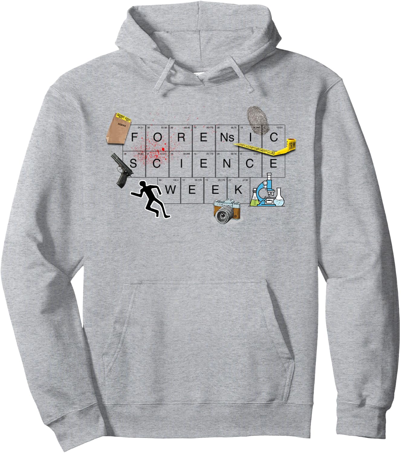 Forensic Science Week Hoodie - Hoodie | Ash