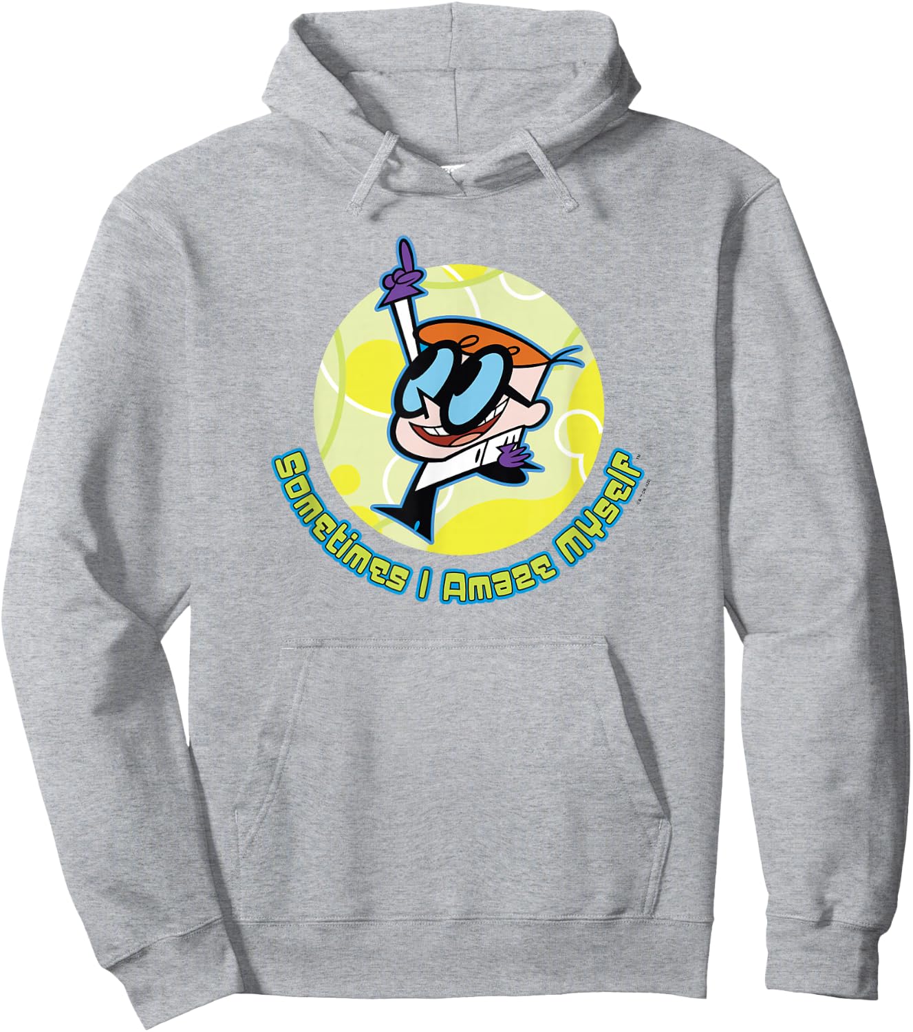 Dexter's Laboratory Sometimes I Amaze Myself Quote Hoodie - Hoodie | Ash