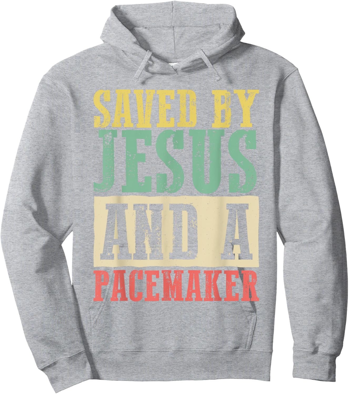 Christian Organ Transplant Saved by Jesus and a Pacemaker Hoodie - Hoodie | Ash