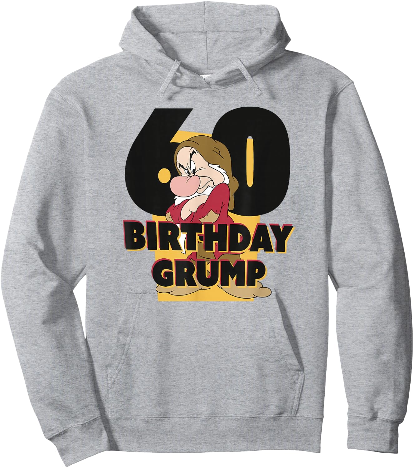 Disney Snow White Grumpy 60th Birthday Hoodie - Hoodie | Ash