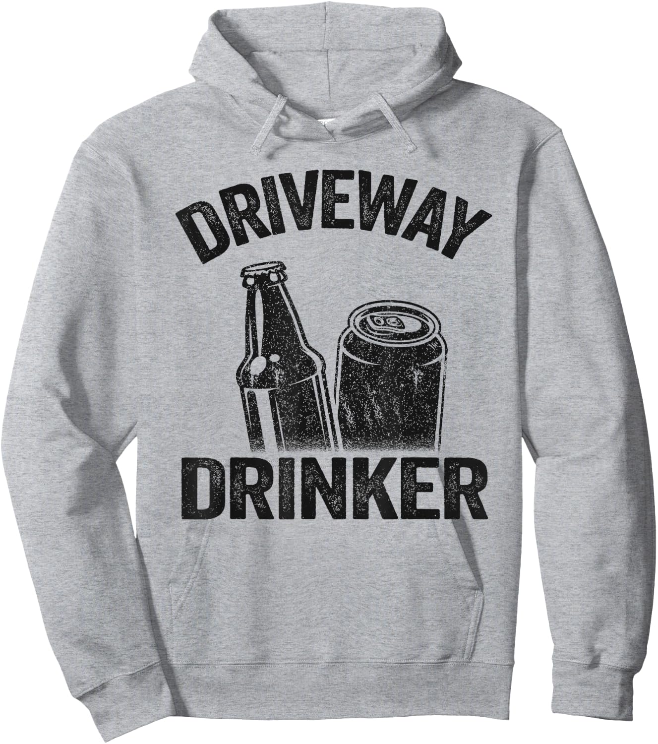 Beer Drinking Party Retro Funny Beer Lover Driveway Drinker Hoodie - Hoodie | Ash