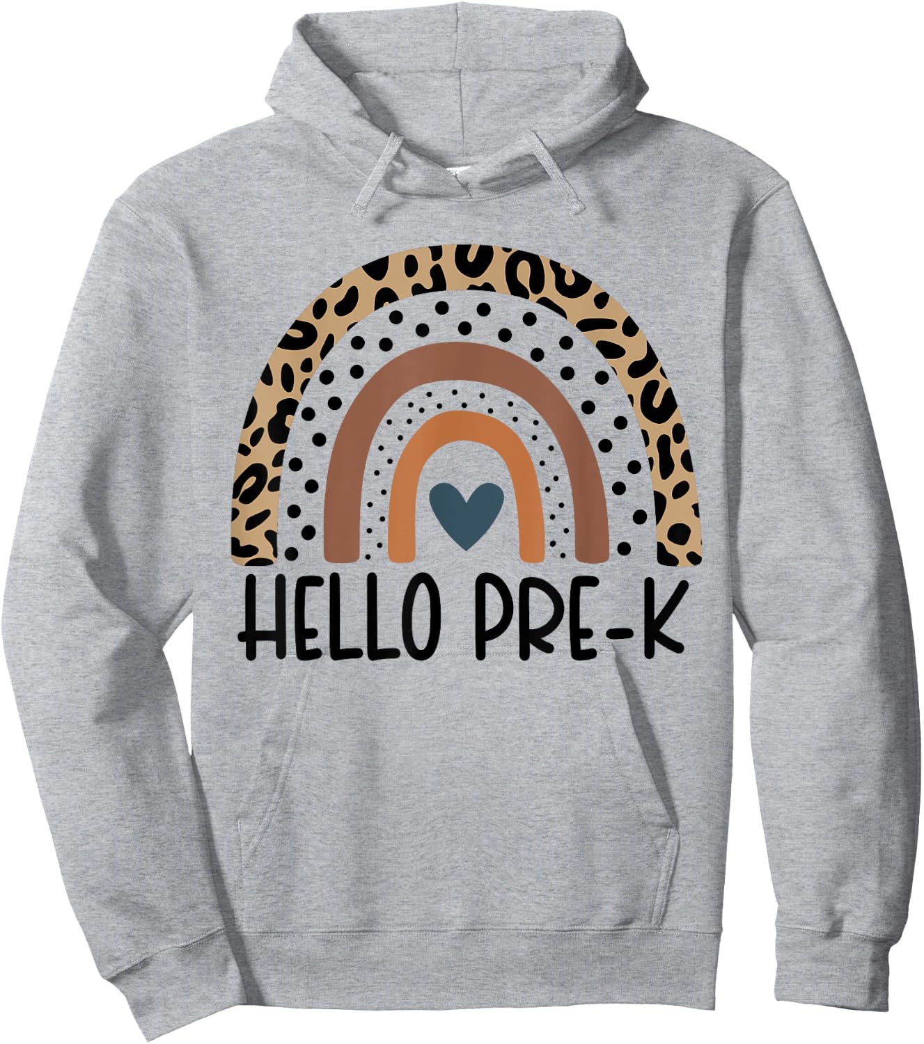 Hello Pre-K Rainbow teacher team Pre-K squad girls boys kids Hoodie - Hoodie | Ash