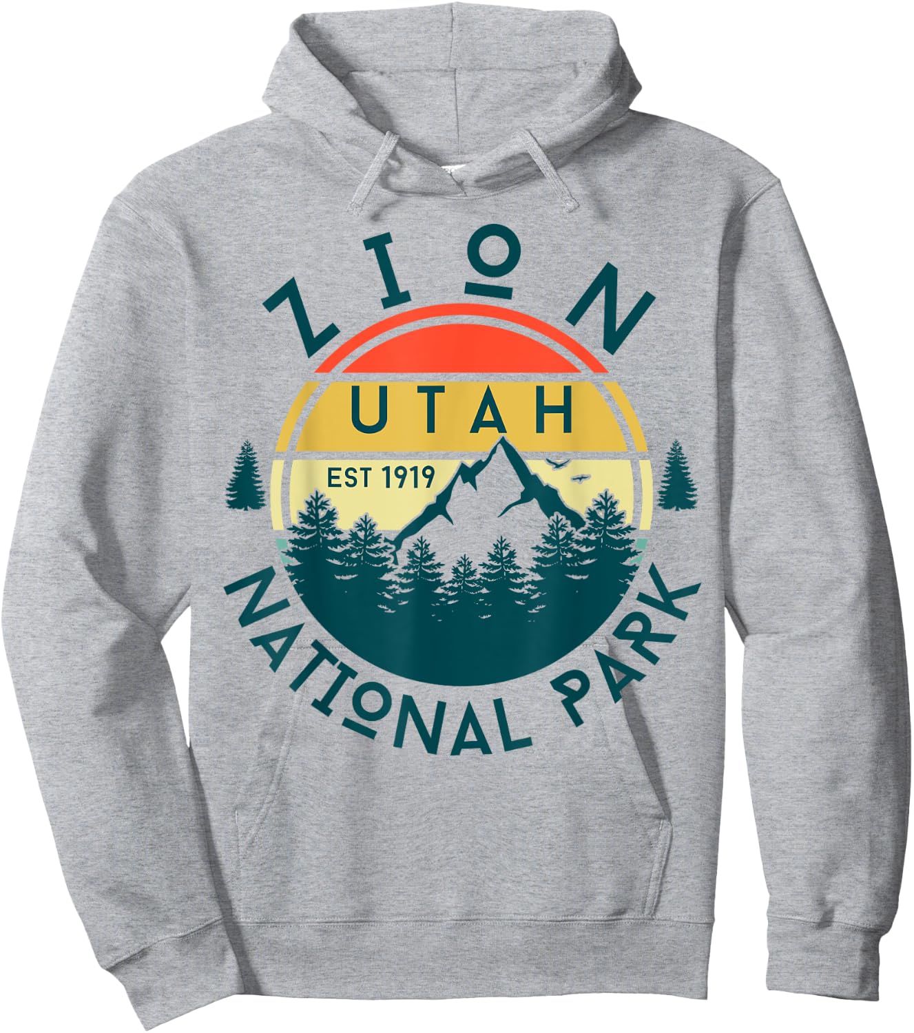 Zion National Park Utah Nature Hiking Outdoors Hoodie - Hoodie | Ash