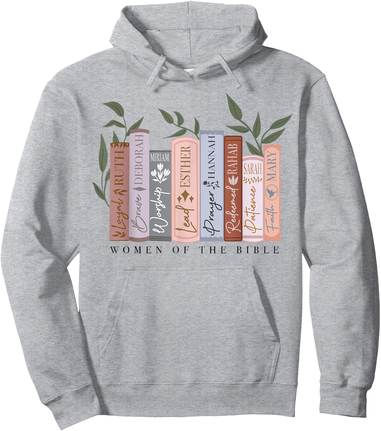 Women Of The Bible Funny Book Lover Hoodie - Hoodie | Ash