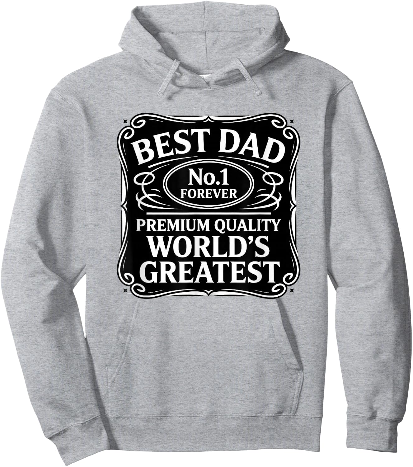Best Dad Forever Worlds Greatest Father DADD Fathers Day Hoodie - Hoodie | Ash