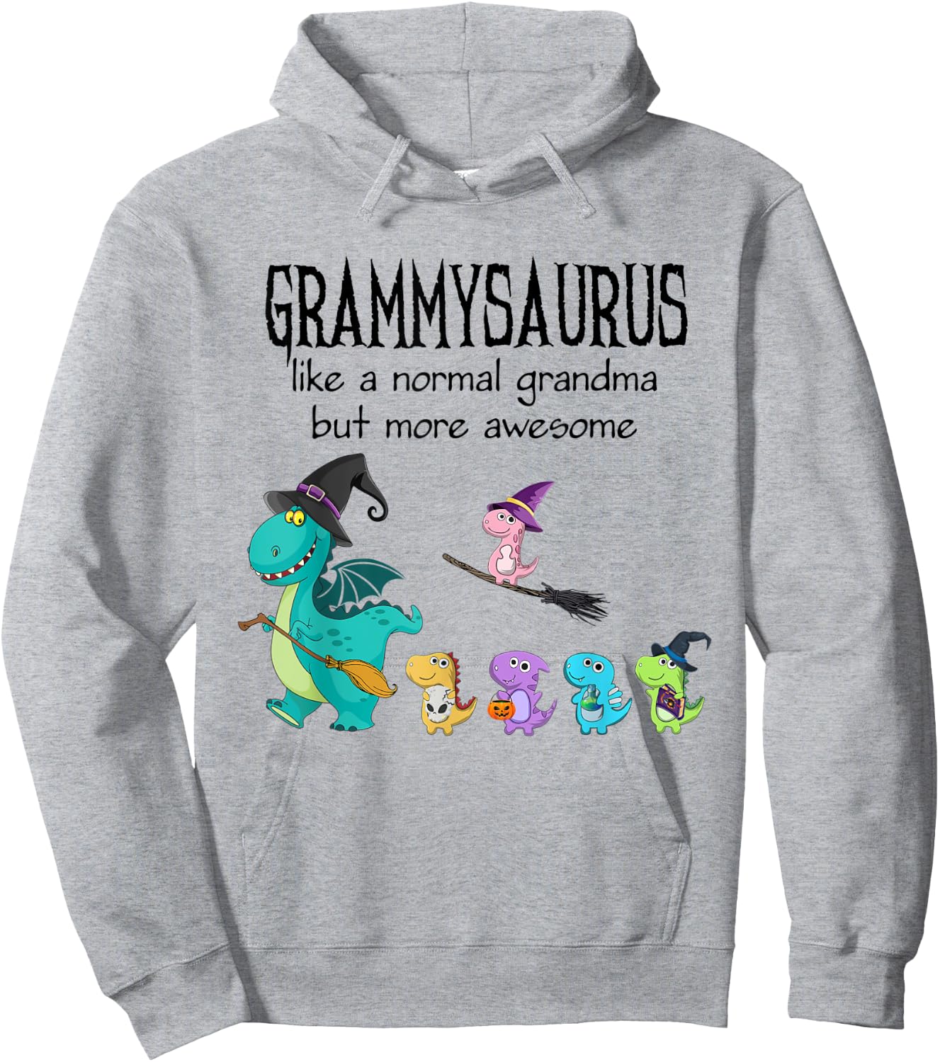 grammy Saurus Like A Normal Grandma - Dinosaur Gifts Hoodie - Hoodie | Ash