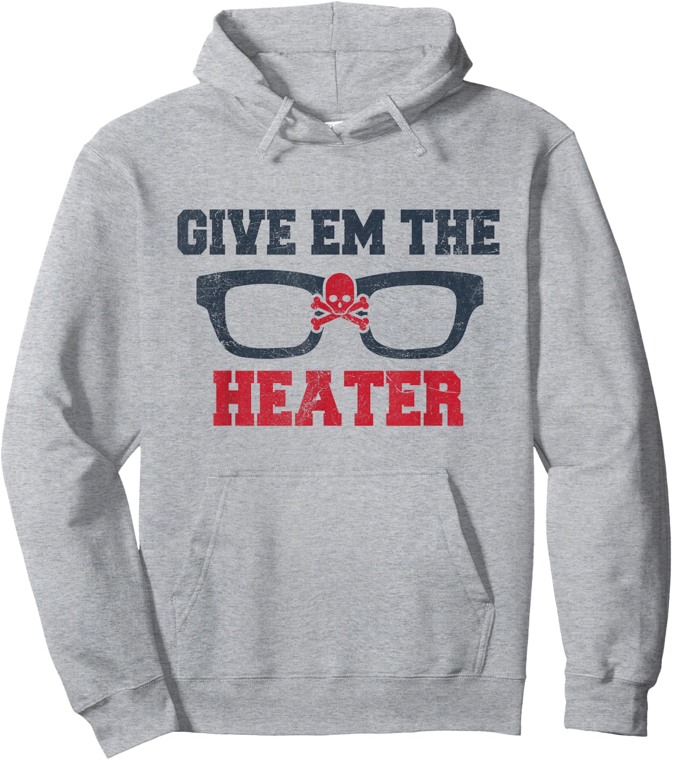 Give 'Em the Heater - Classic Baseball Pitch - Pitcher Shirt Hoodie - Hoodie | Ash