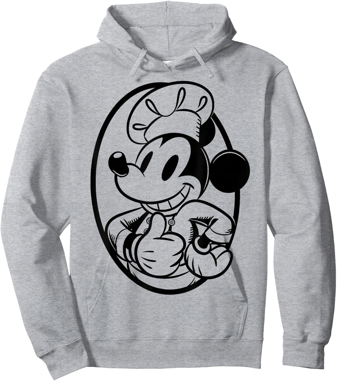 Disney Mickey Mouse Chef Mickey Outline Hoodie - Hoodie | Ash