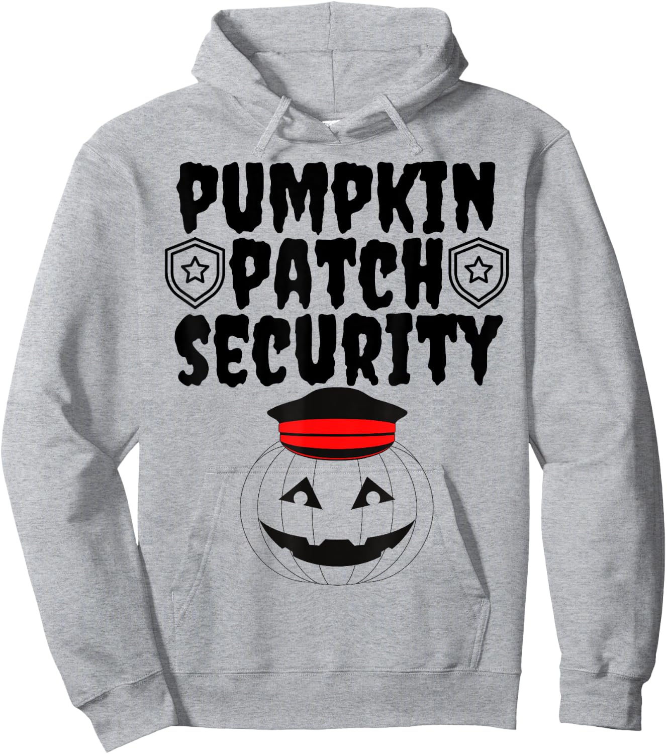 Pumpkin Patch Security Funny Family Hunting Pumpkins Mom Dad Hoodie - Hoodie | Ash
