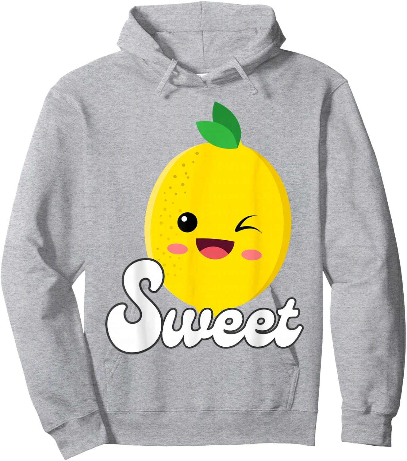 Twinning Sweet & Sour Lemon Besties Couples Matching Hoodie - Hoodie | Ash