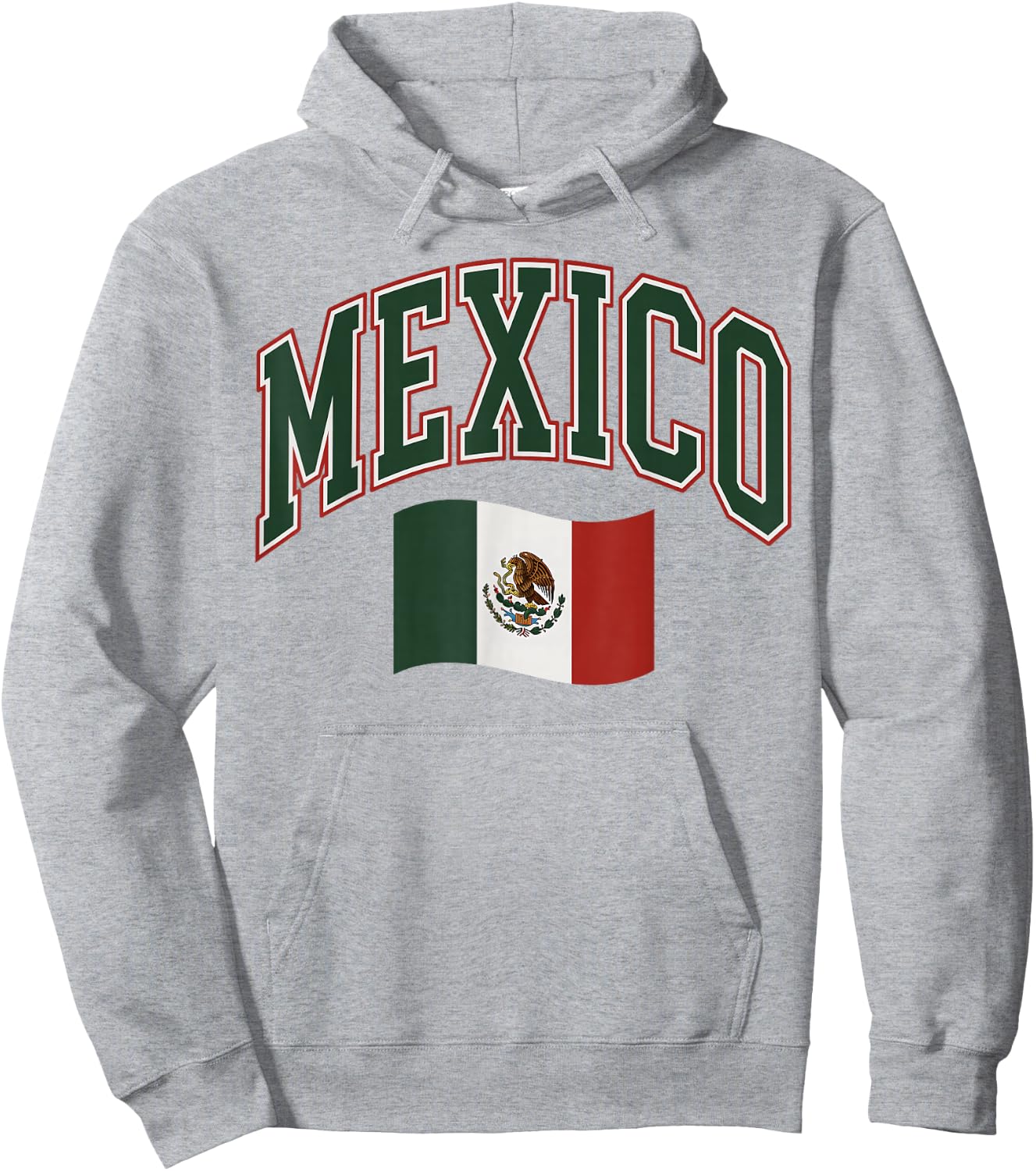 Mexico Mexican Flag Vintage Pride Hispanic Siesta Hoodie - Hoodie | Ash
