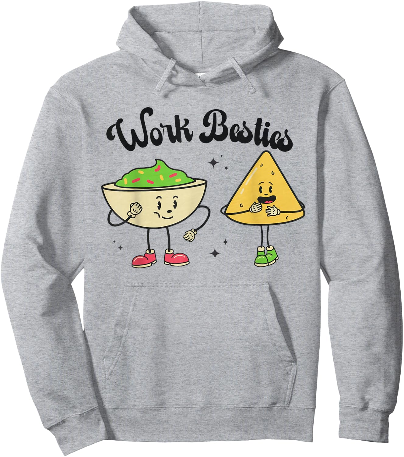 Work Besties Educator Coworker Best Friends Back to School Hoodie - Hoodie | Ash