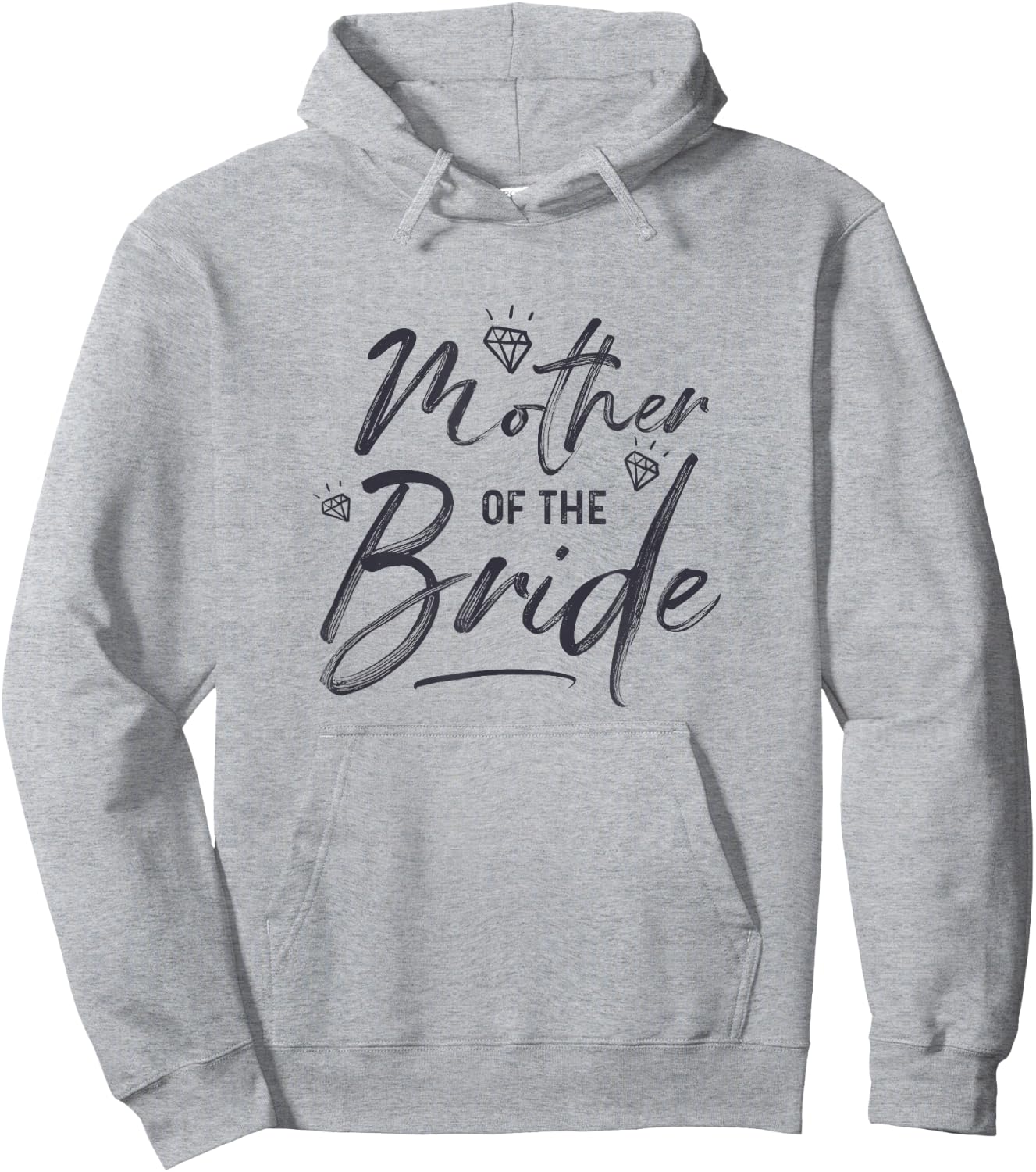 Mother Of The Bride Calligraphy for Wedding Party Hoodie - Hoodie | Ash