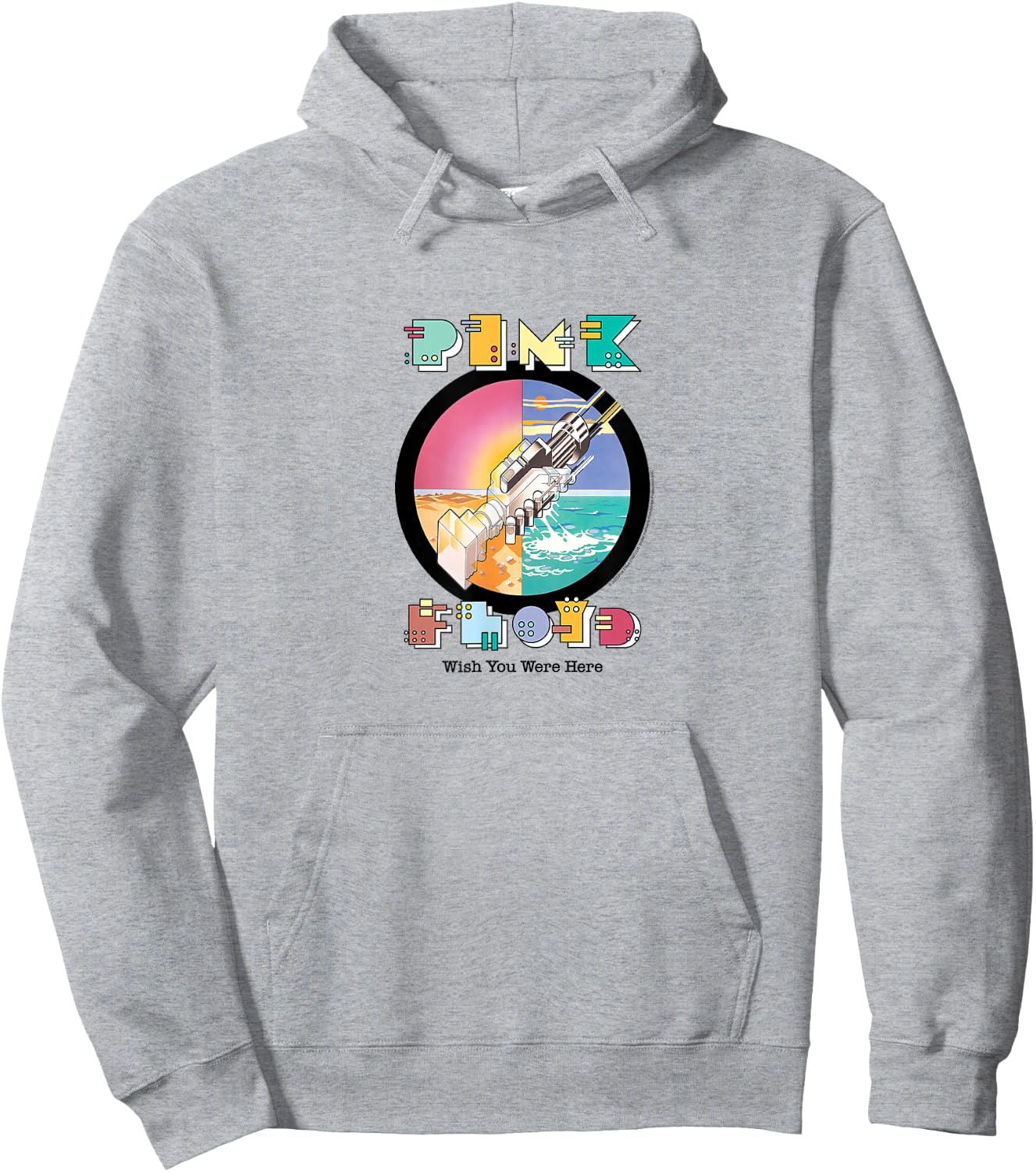 Pink Floyd - Wish You Were Here Robot Handshake Hoodie - Hoodie | Ash