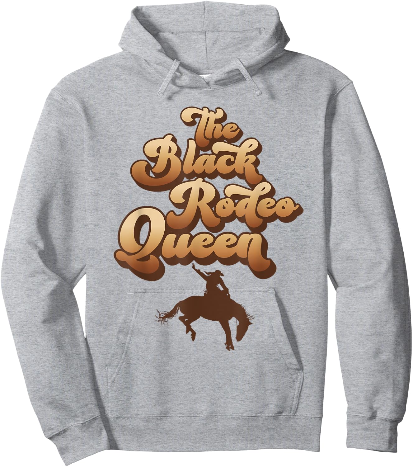 The Black Rodeo Queen African American Southern Cowgirl Hoodie - Hoodie | Ash