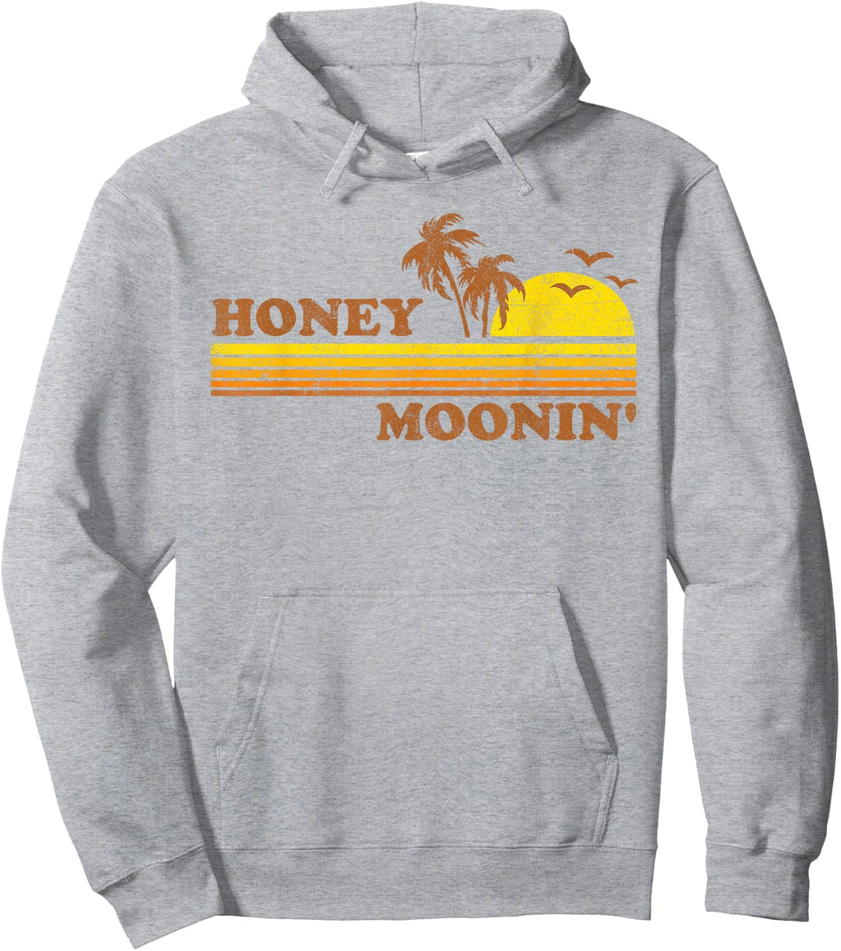 Honey Moonin Beach Honeymoon Vacation Men Women Couples Gift Hoodie - Hoodie | Ash