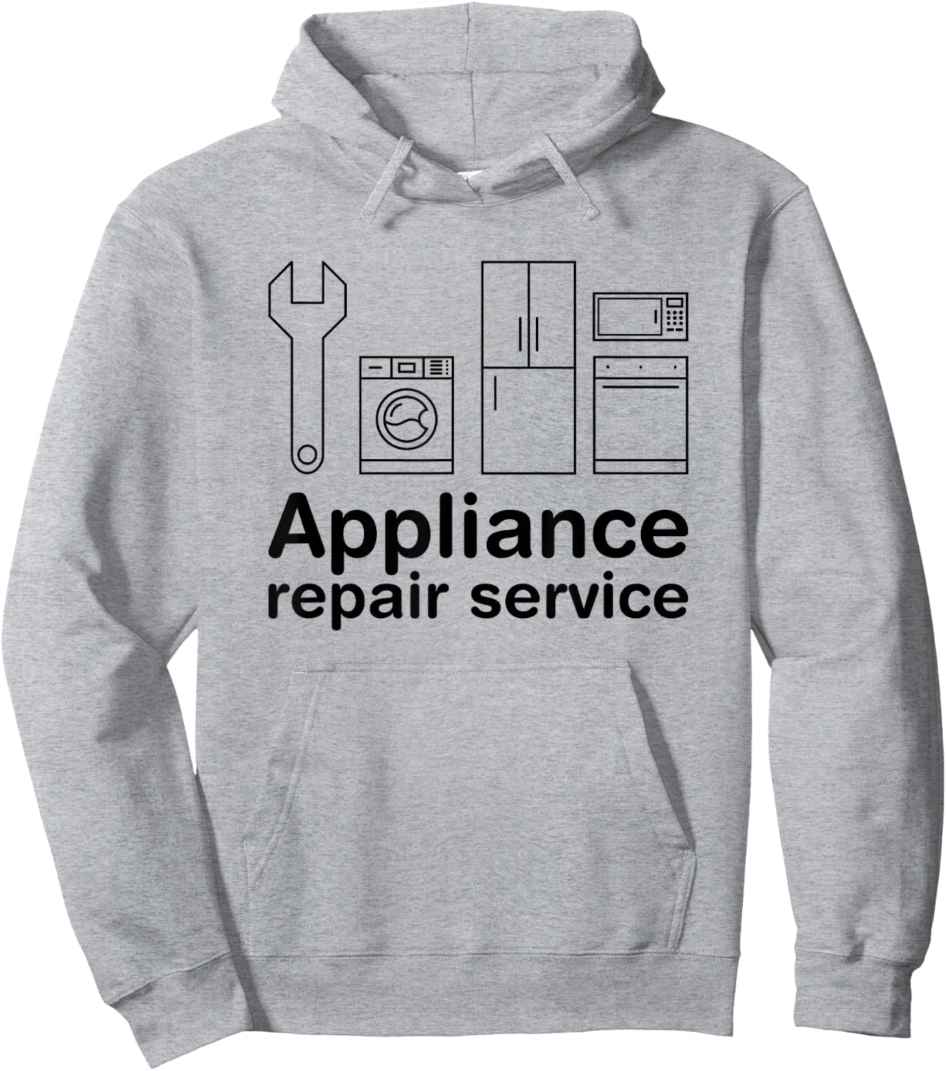 Appliance Repair Service Handyman Self Promotion Hoodie - Hoodie | Ash
