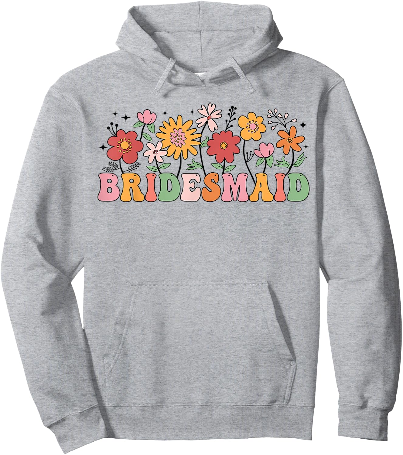 Bridesmaid Wildflower Wedding Bridal Party Bachelorette Hoodie - Hoodie | Ash