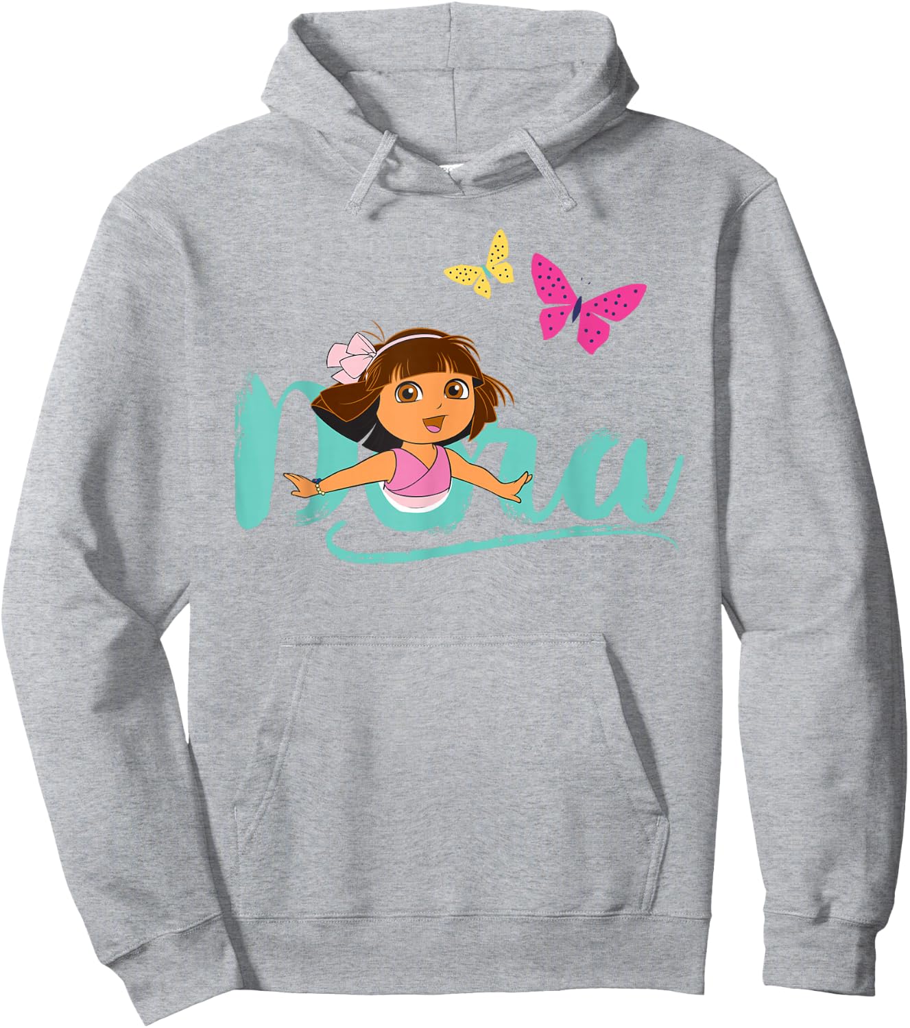 Dora the Explorer with Butterflies Hoodie - Hoodie | Ash