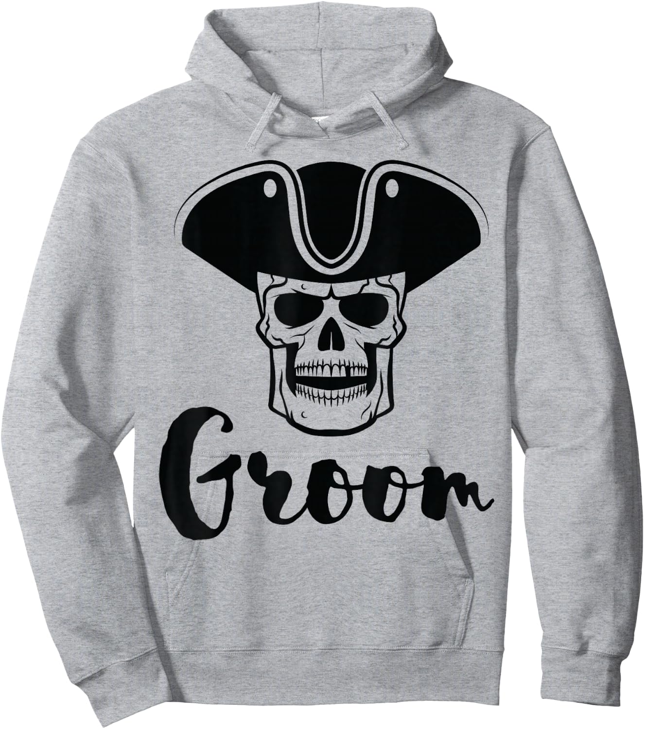 Groom Shirt for Bachelor Party with Pirate Hoodie - Hoodie | Ash