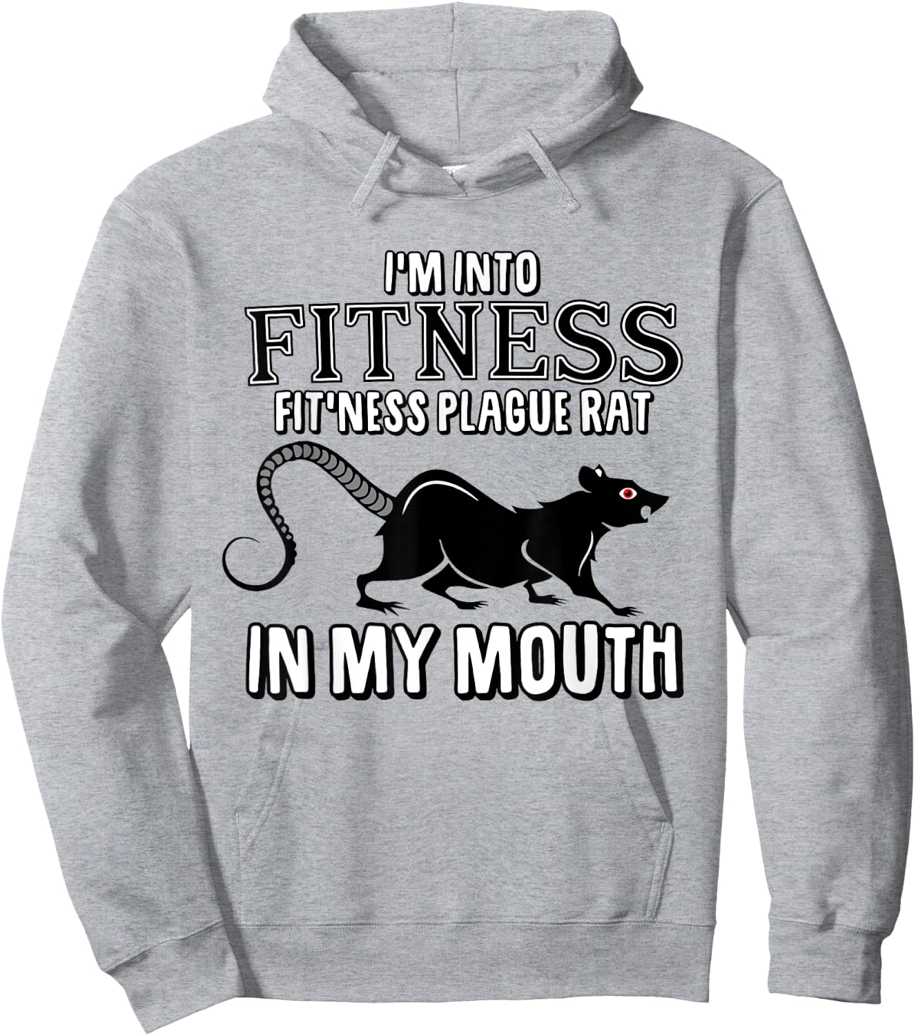Funny Plague Rat Sarcastic Oddly Specific Offensive Meme Hoodie - Hoodie | Ash
