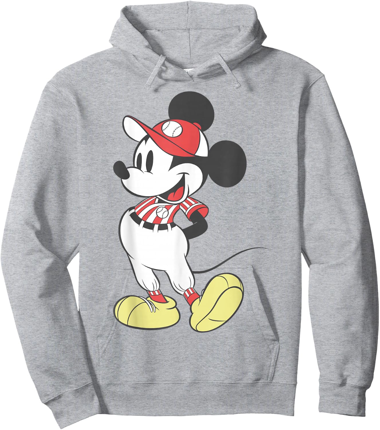 Disney Mickey Mouse Baseball Outfit Hoodie - Hoodie | Ash