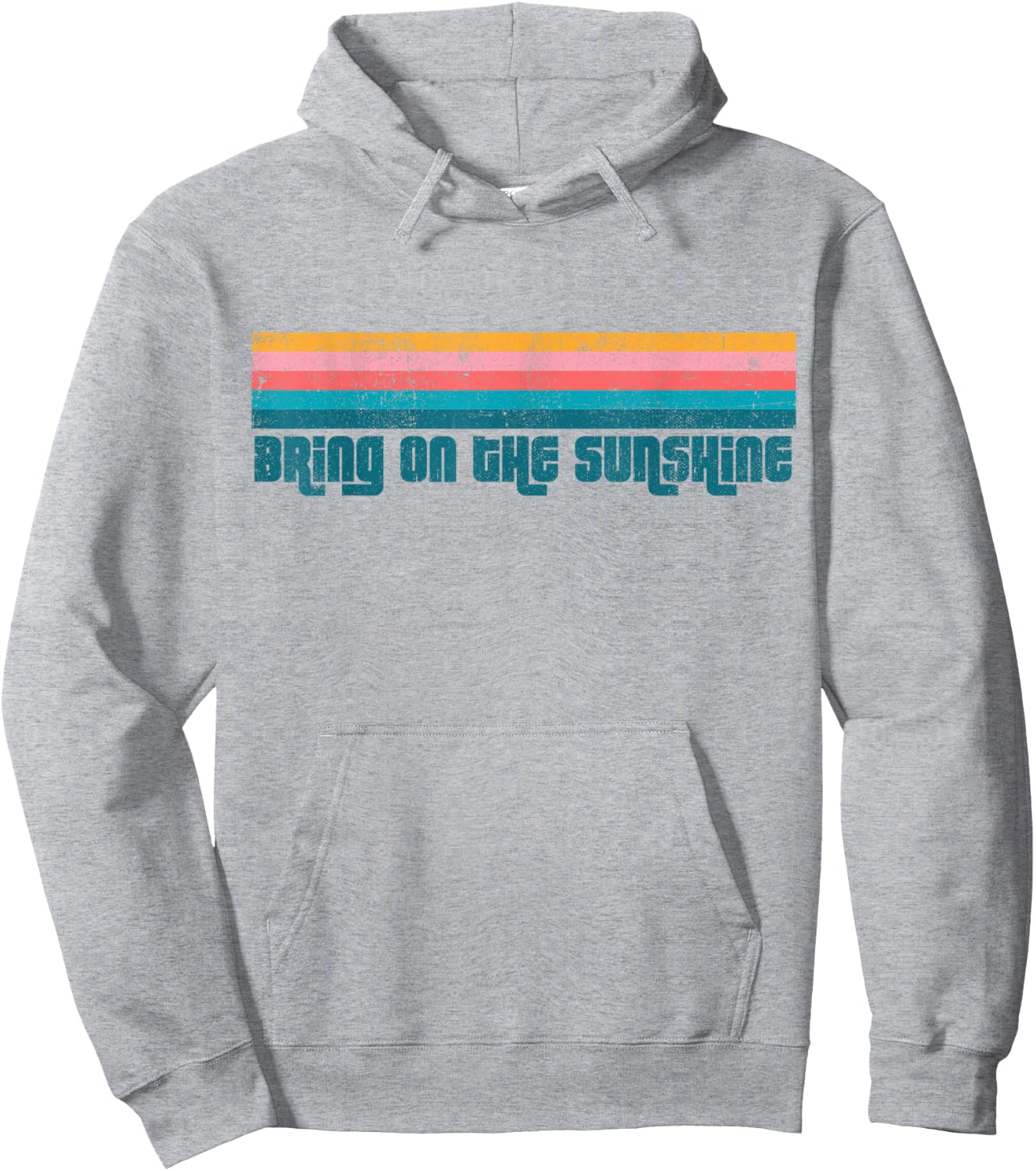 Vintage Bring On The Sunshine Beach Retro Cute Summer Hoodie - Hoodie | Ash