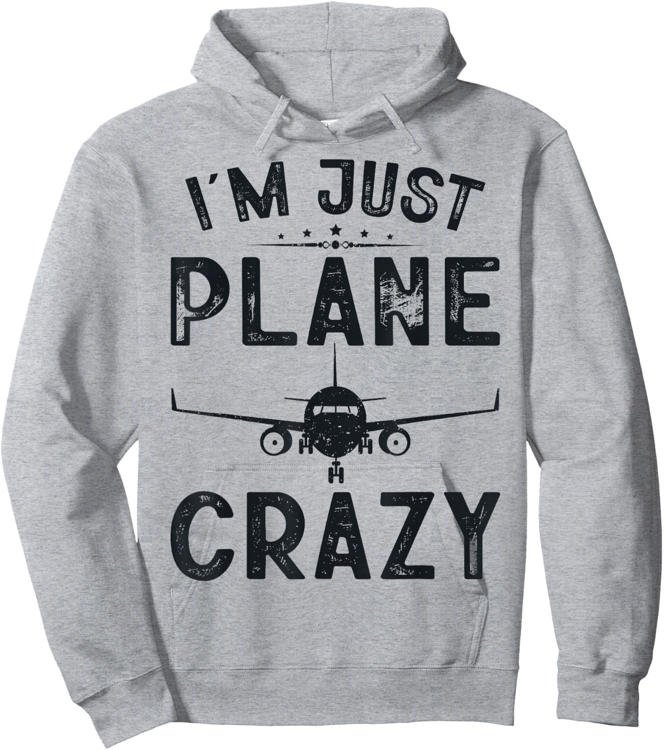 I'm Just Plane Crazy Fly Airplanes Lover Kids Boys Aviation Hoodie - Hoodie | Ash