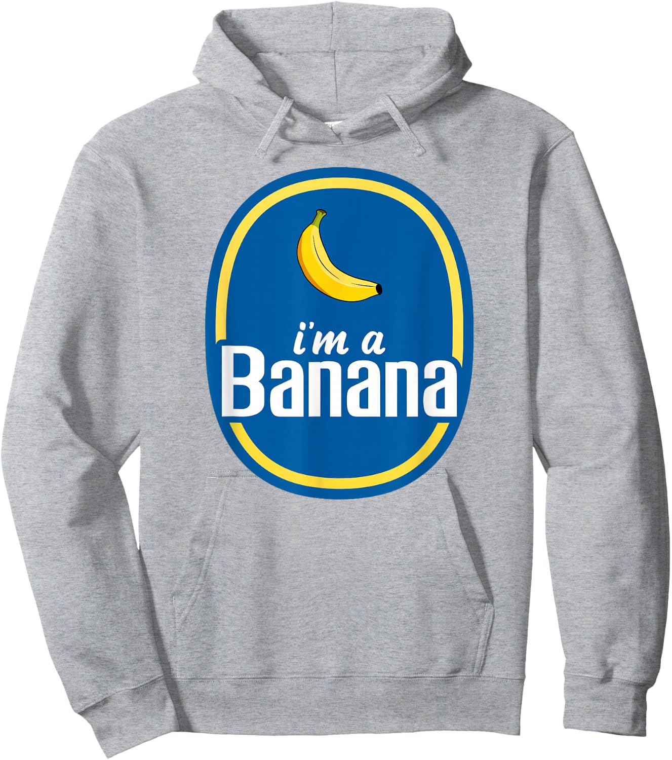 I'm A Banana Costume Halloween Fruit Sticker Yellow Funny Small Hoodie - Hoodie | Ash