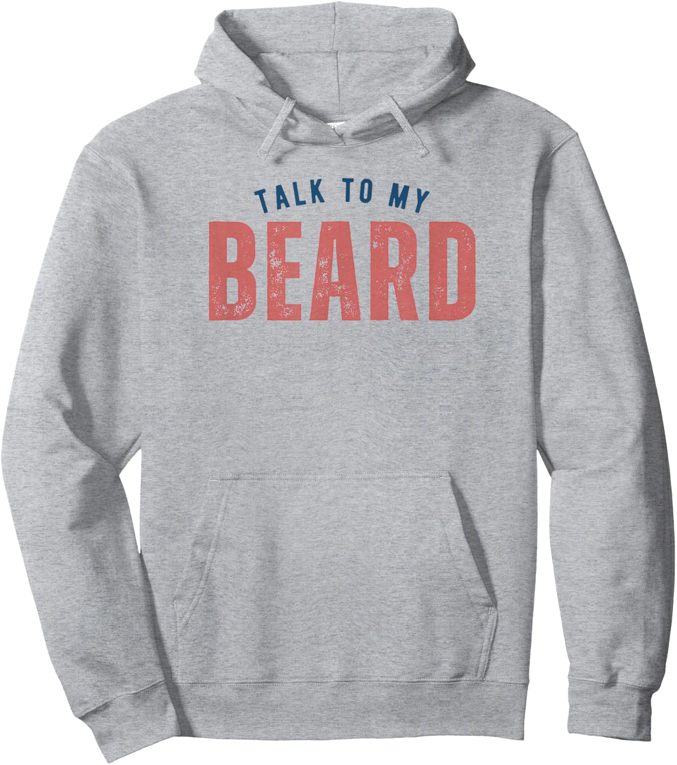 Talk To My Beard Facial Hair Bearded Hoodie - Hoodie | Ash