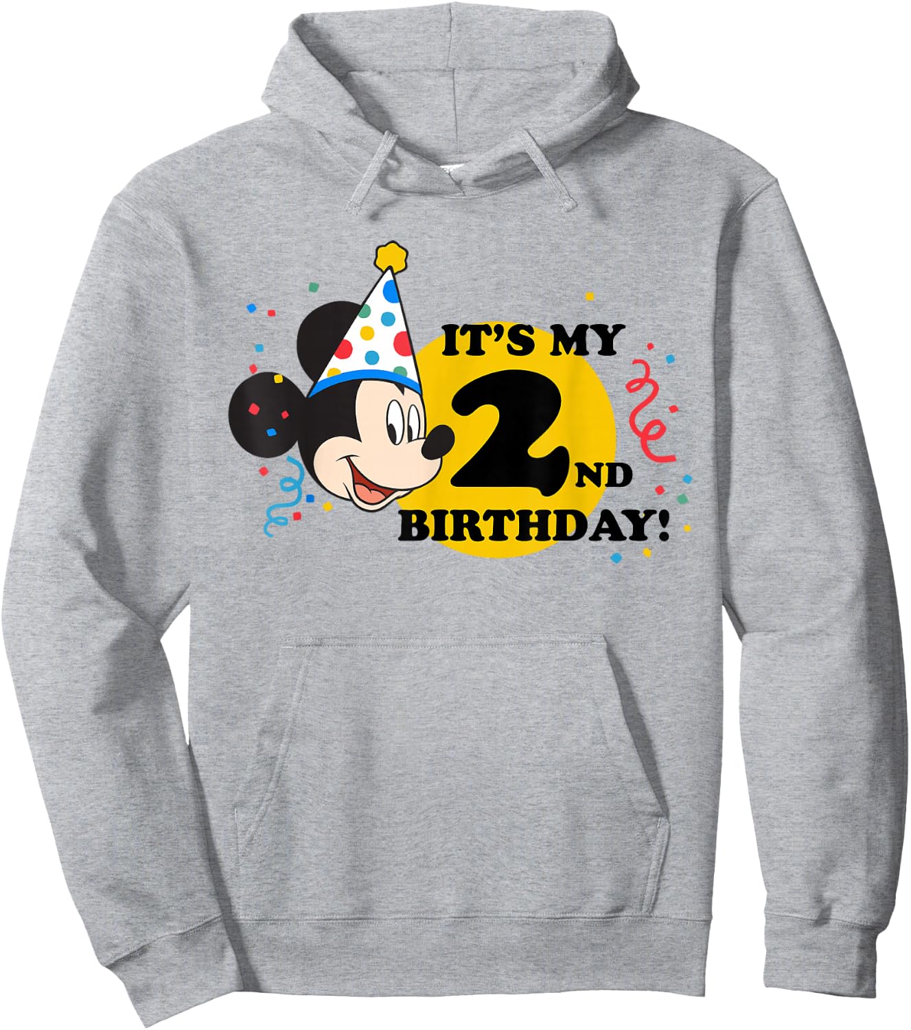 Disney Mickey Mouse 2nd Birthday Hoodie - Hoodie | Ash