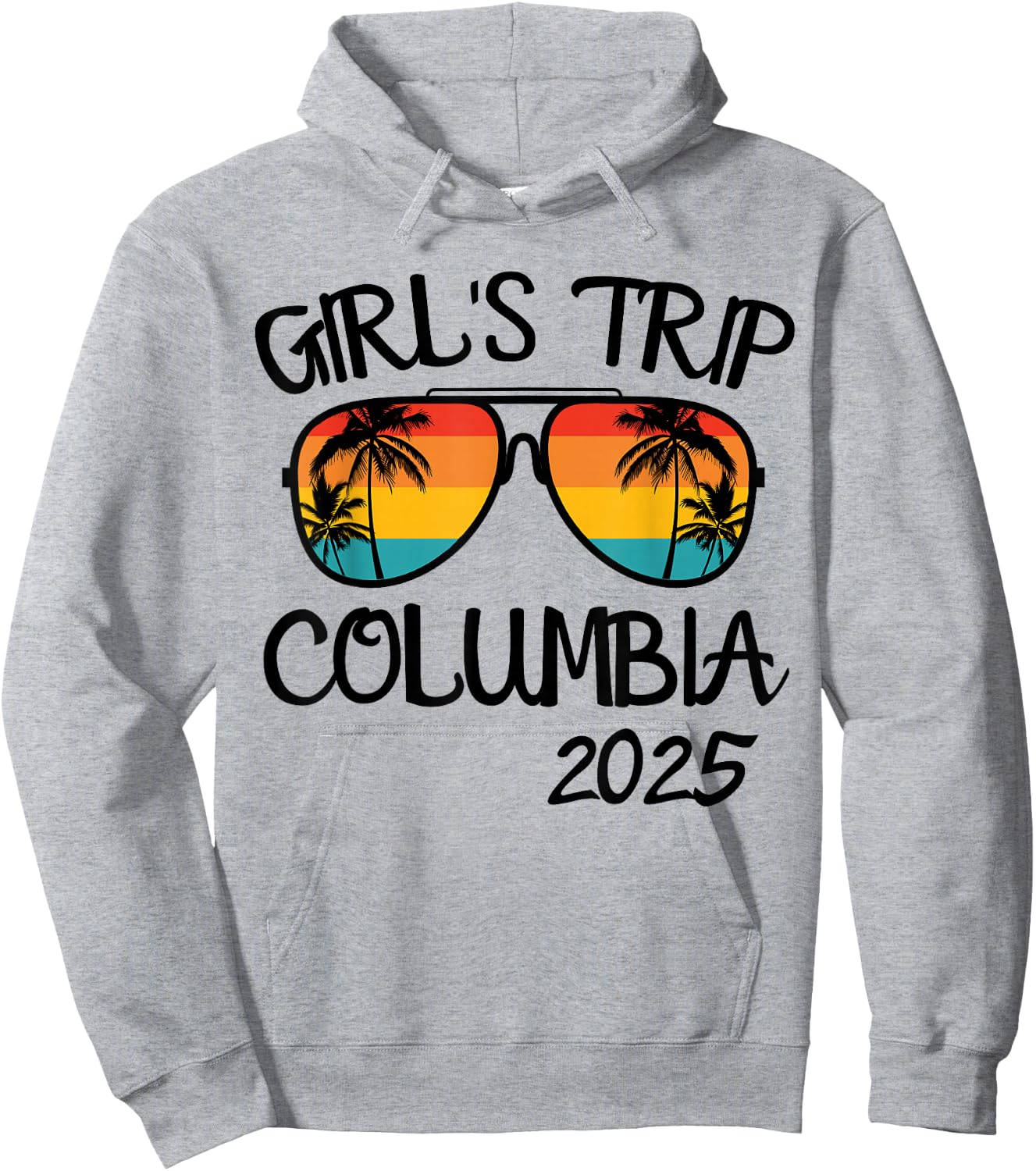 Girls Trip Columbia 2025 Summer Vacation Matching Hoodie - Hoodie | Ash