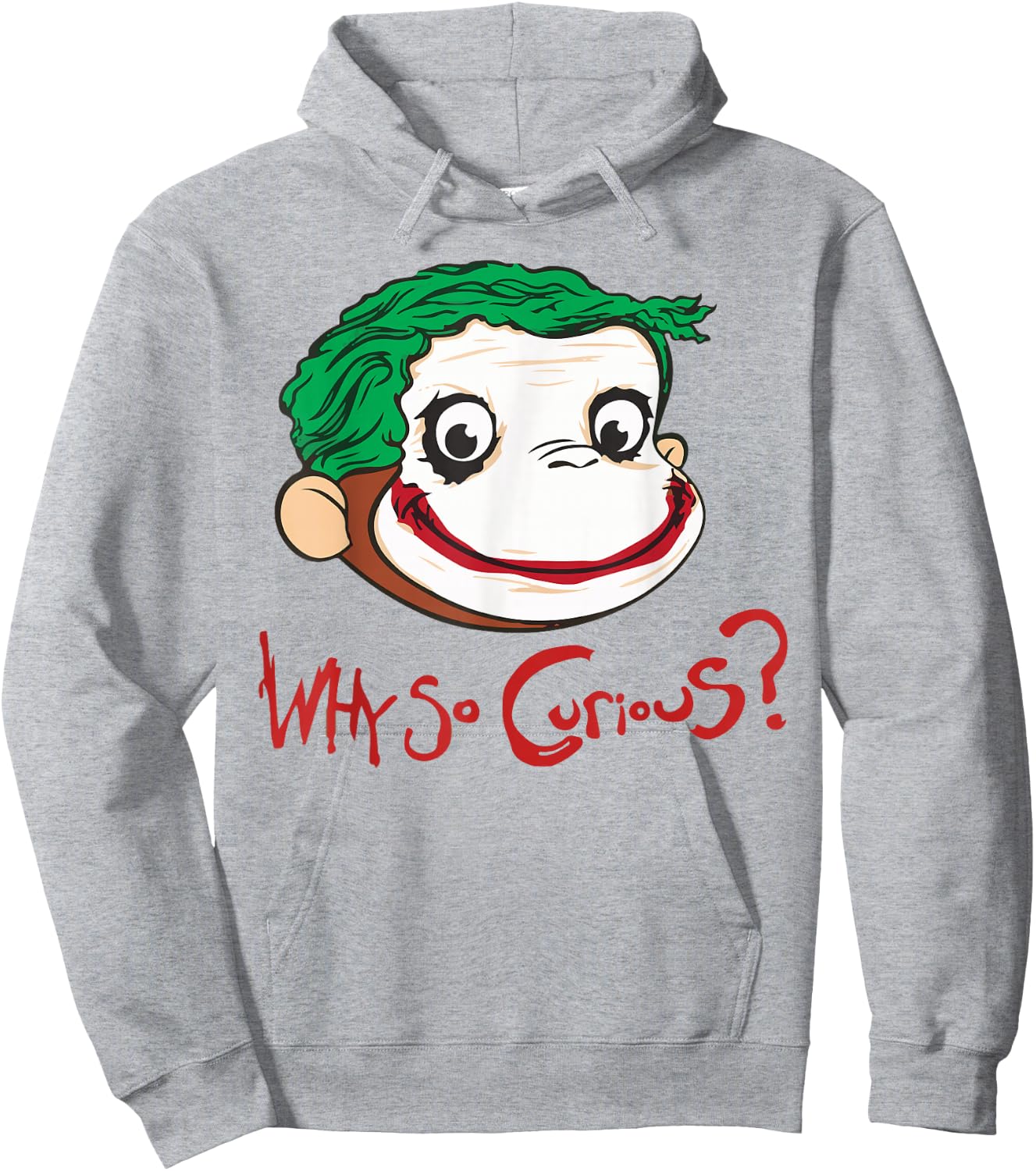 Funny Monkey Face Why So Curious women kids Hoodie - Hoodie | Ash