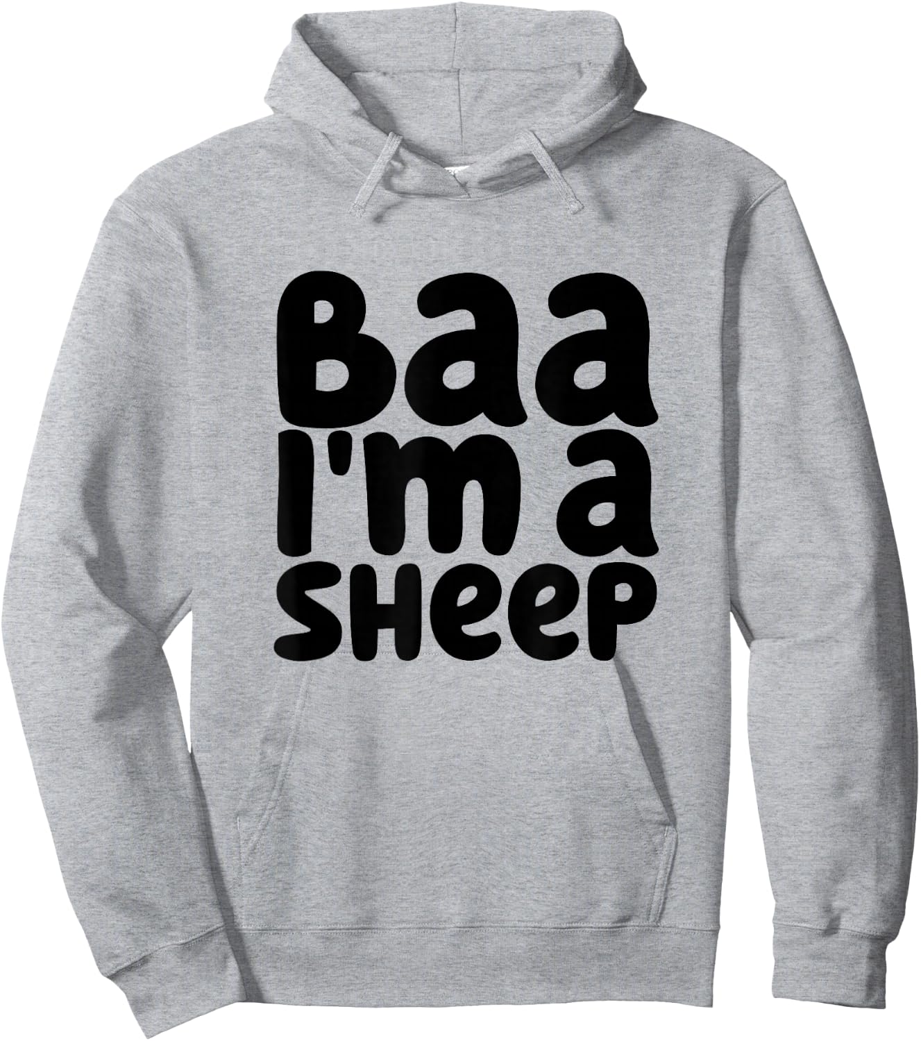 Baa I'm A Sheep Funny Halloween Costume Party Idea Hoodie - Hoodie | Ash