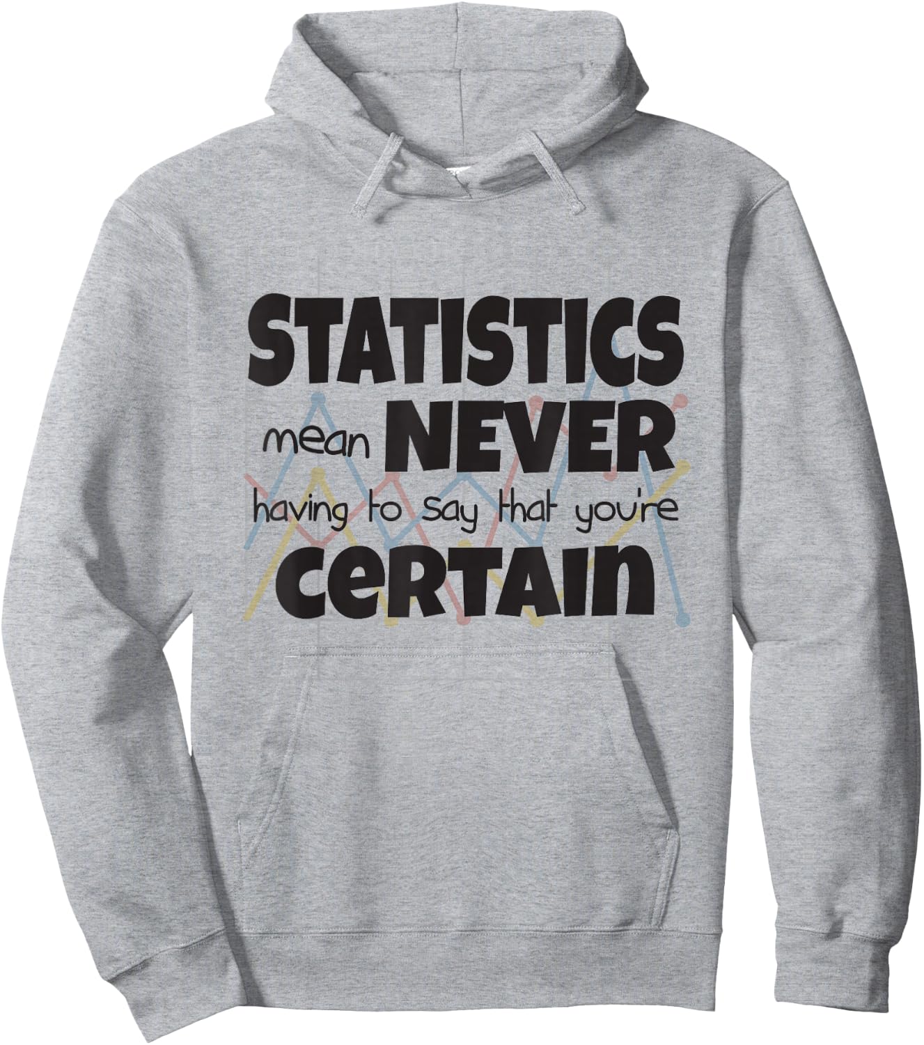 Statistics Mean Never Having To Say That You're Certain Hoodie - Hoodie | Ash