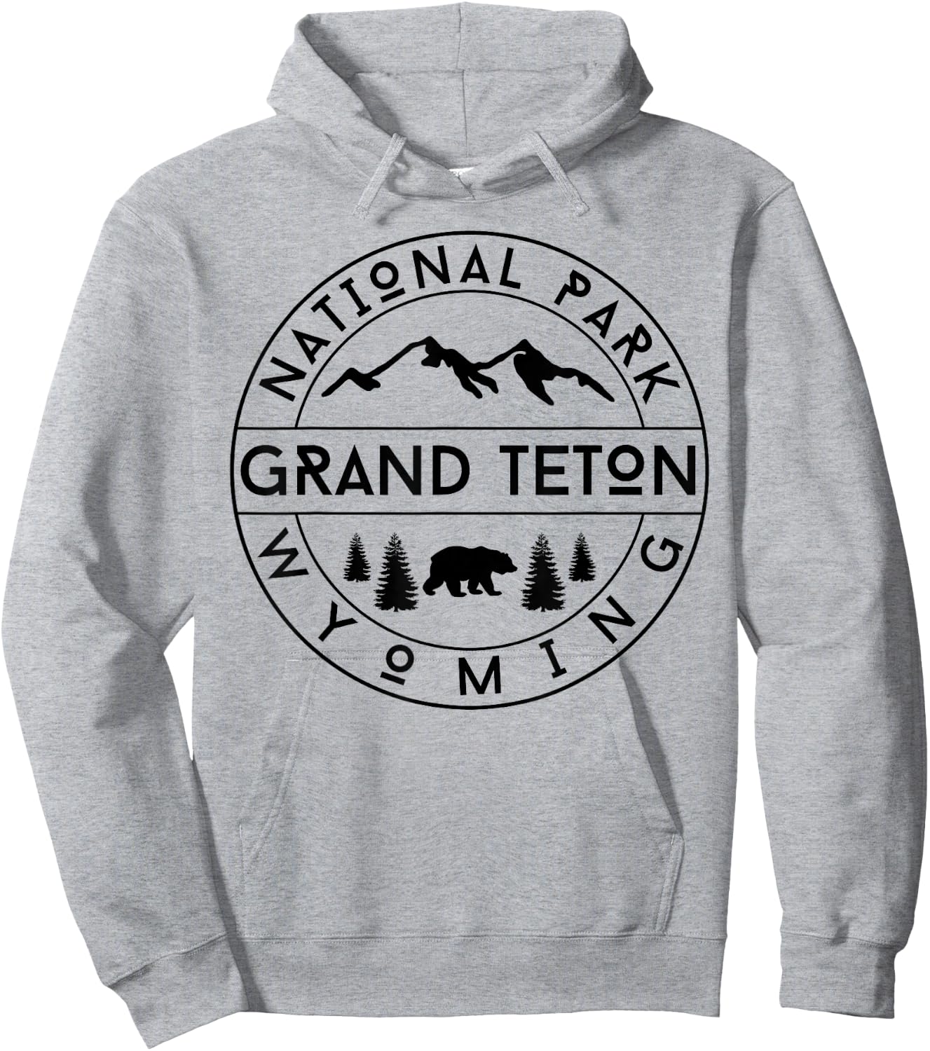 Grand Teton National Park Hoodie - Hoodie | Ash