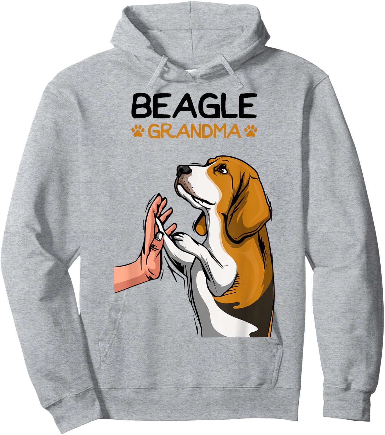 Beagle Grandma Dog Mom Grandmother Mother´s Day Women Hoodie - Hoodie | Ash