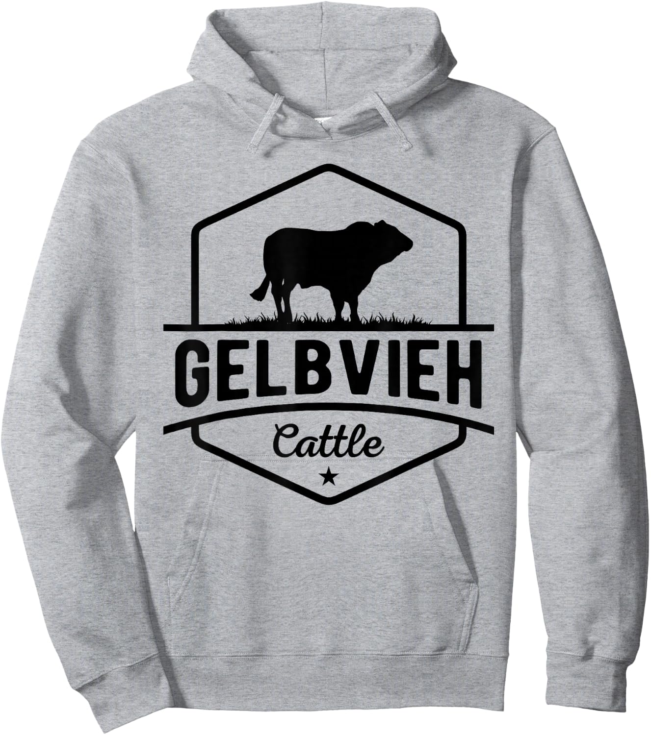 Cow Farmer - Gelbvieh Cattle Hoodie - Hoodie | Ash