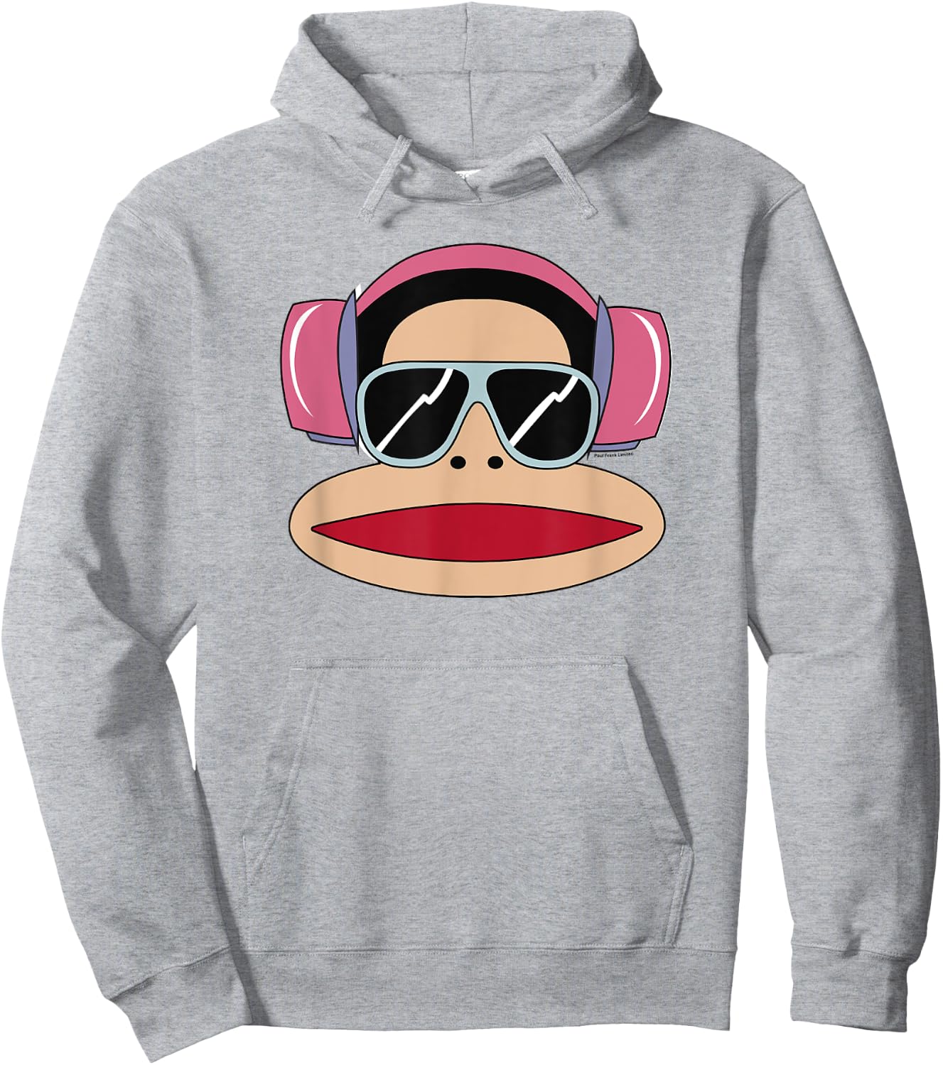 Paul Frank Julius Big Face Headphones Hoodie - Hoodie | Ash