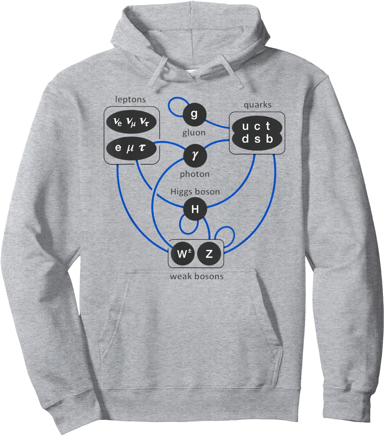 Standard Model Particles Higgs Boson Physics Theory Hoodie - Hoodie | Ash