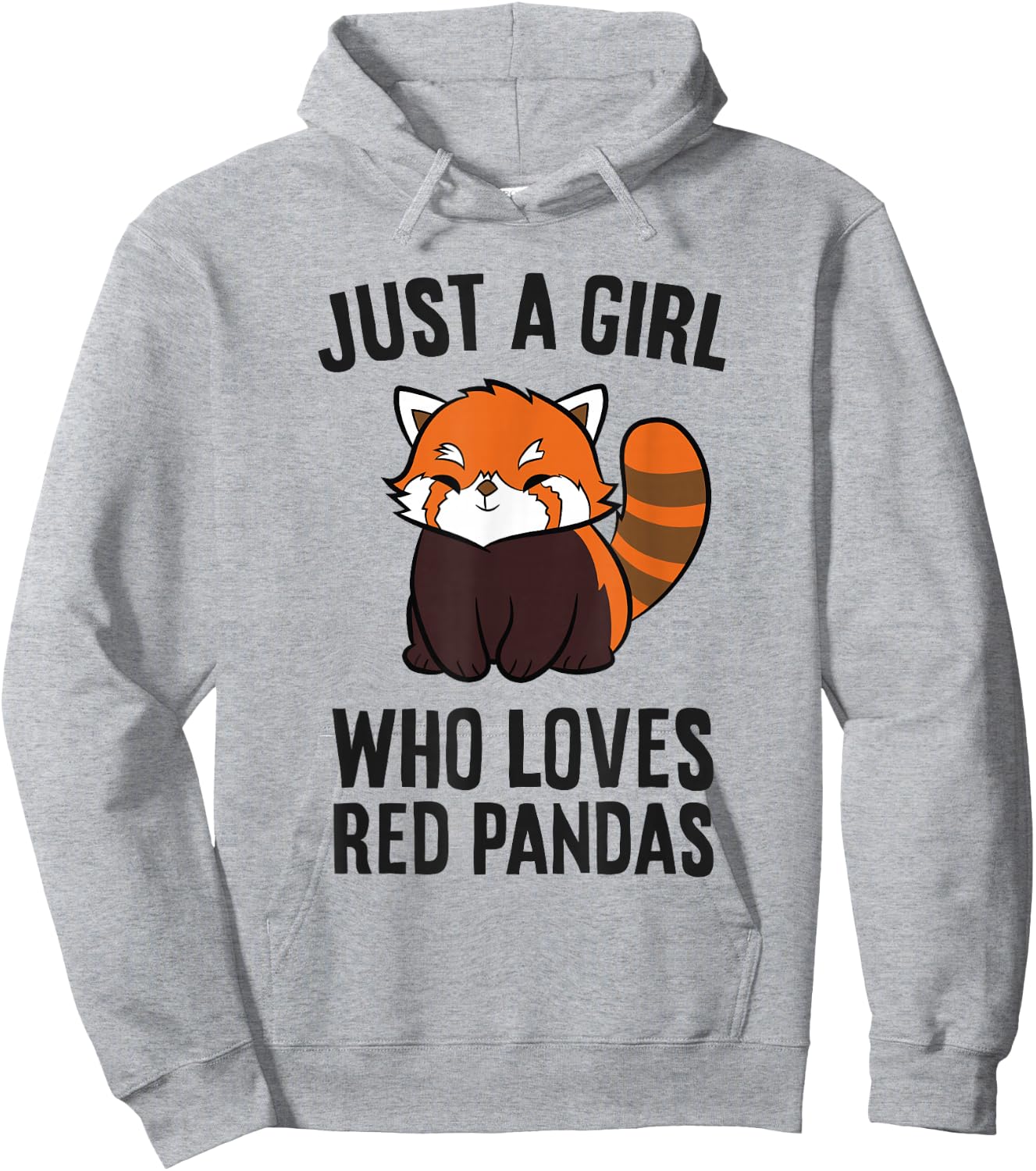 Just a Girl Who Loves Red Pandas Funny Red Panda Lover Hoodie - Hoodie | Ash