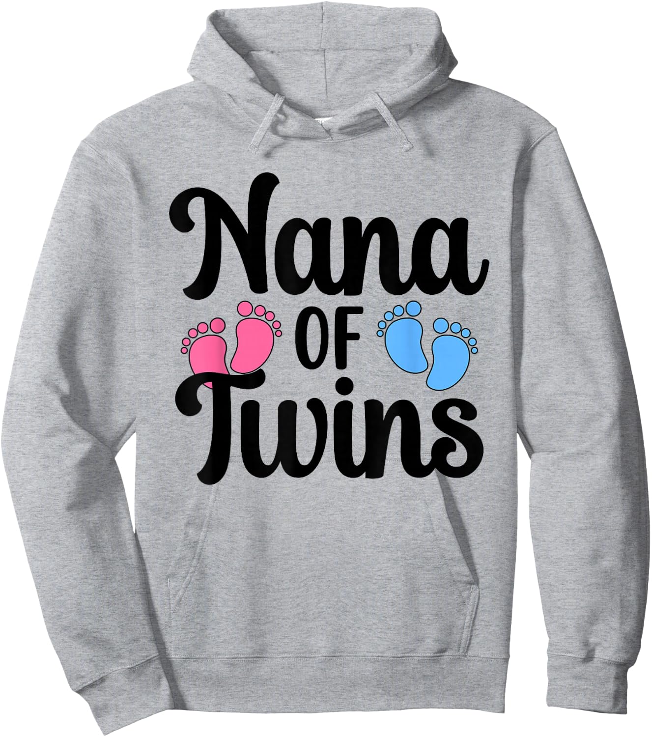 Nana Of Twins Proud Twin Nana Grandma Hoodie - Hoodie | Ash
