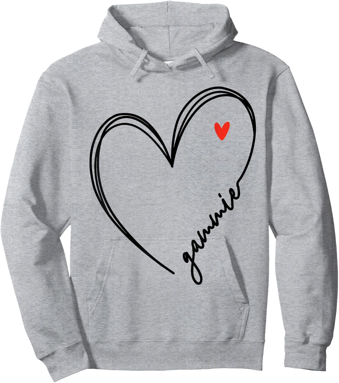 Cute Gammie With Heart Girl Women Mom Mother Hoodie - Hoodie | Ash
