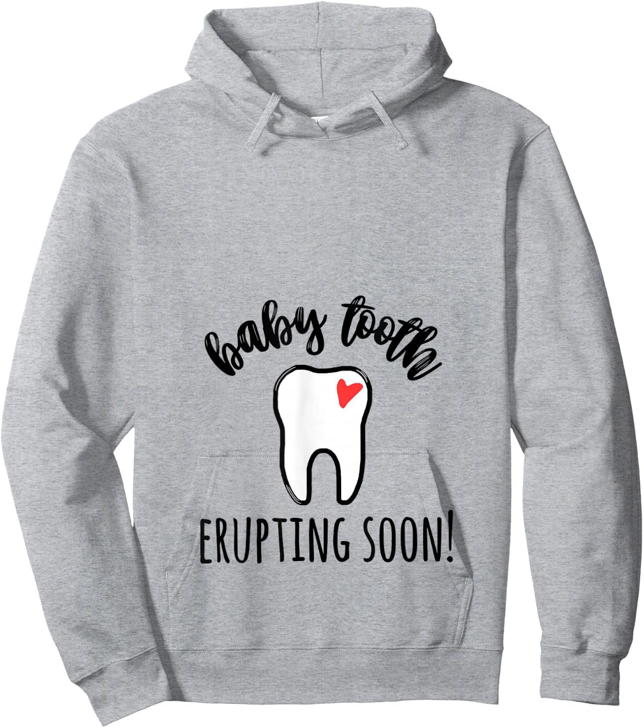 Baby tooth erupting soon Dental pregnancy dentist Rdh Hoodie - Hoodie | Ash