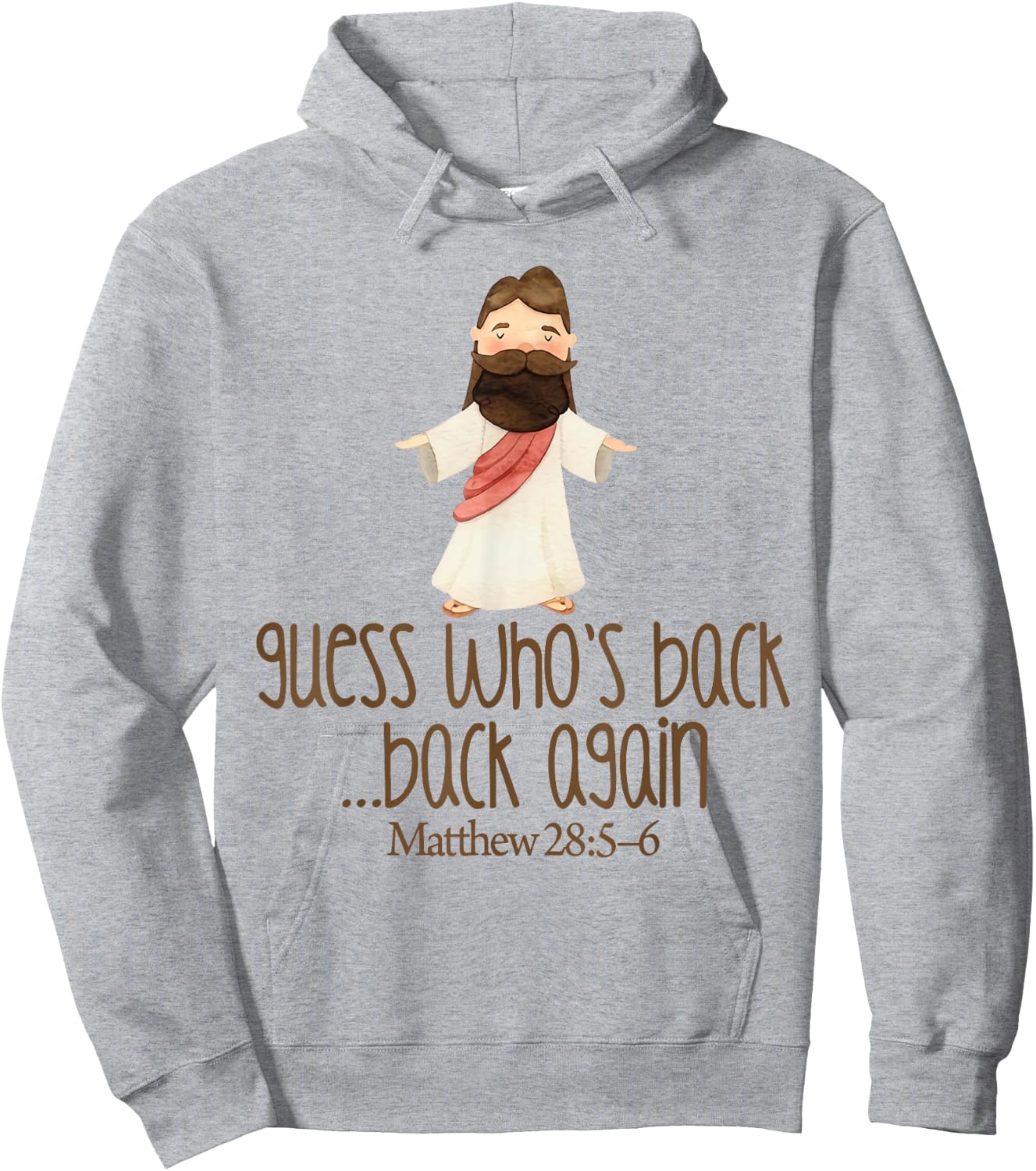 Guess Who's Back Funny Jesus Easter Christian kids toddler Hoodie - Hoodie | Ash