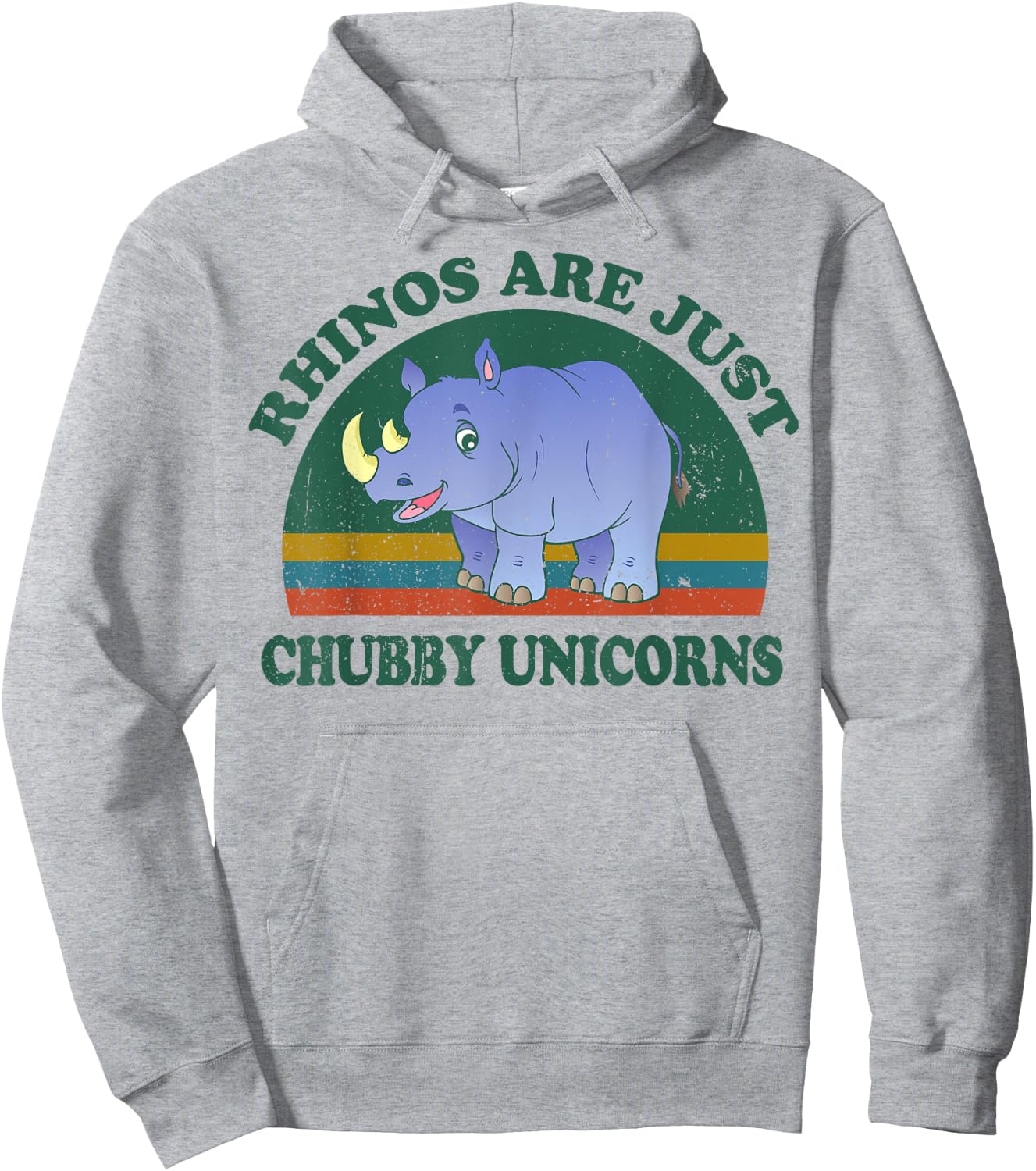 Rhino-Shirt Save The Rhinos Are Just Chubby-Unicorns Hoodie - Hoodie | Ash