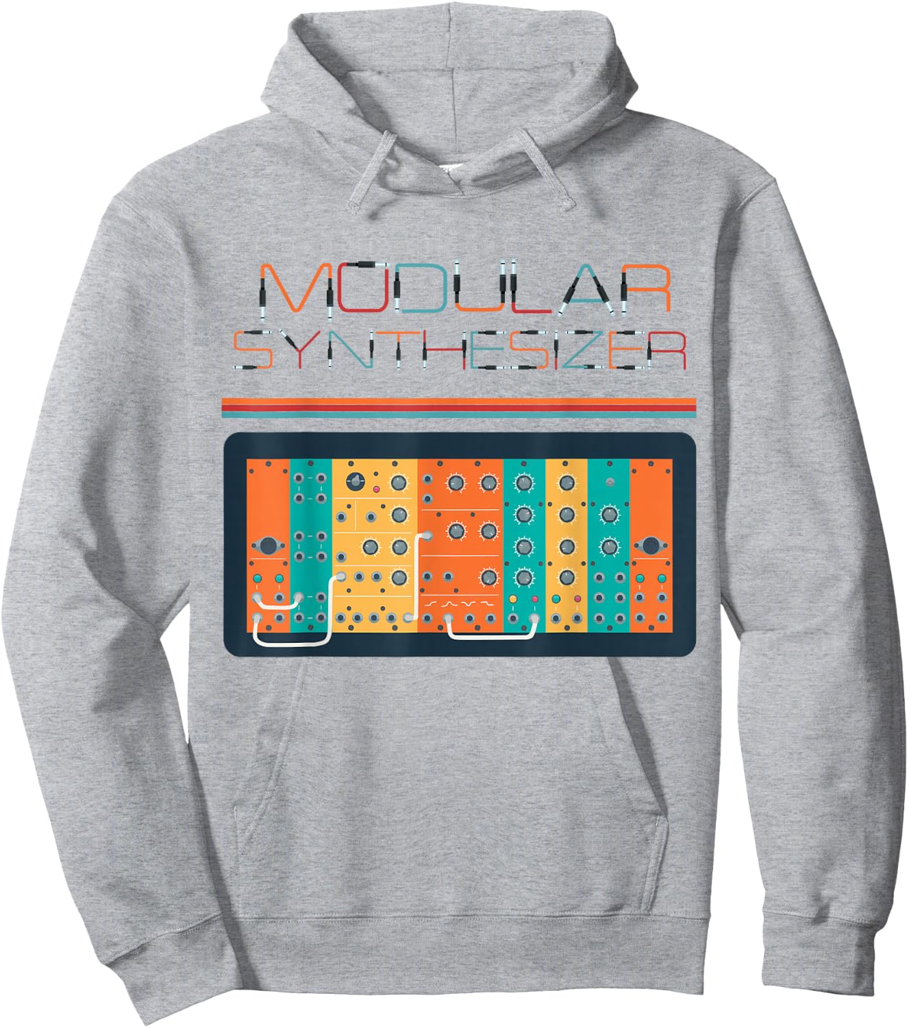 Modular Synthesizer T Shirt | 80s Analog Synth Synthesizer Hoodie - Hoodie | Ash