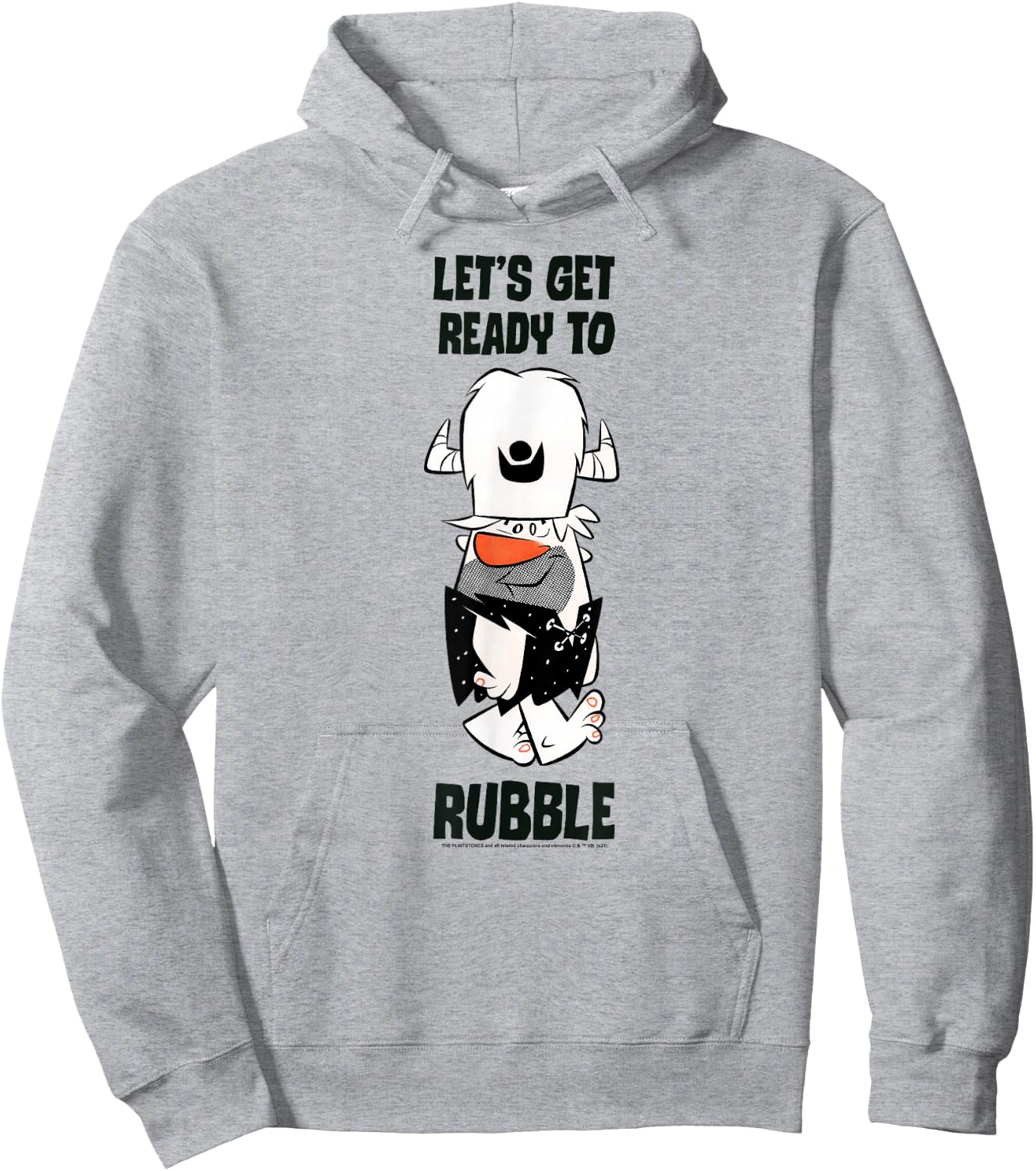 The Flintstones Barney Let's Get Ready to Rubble Hoodie - Hoodie | Ash